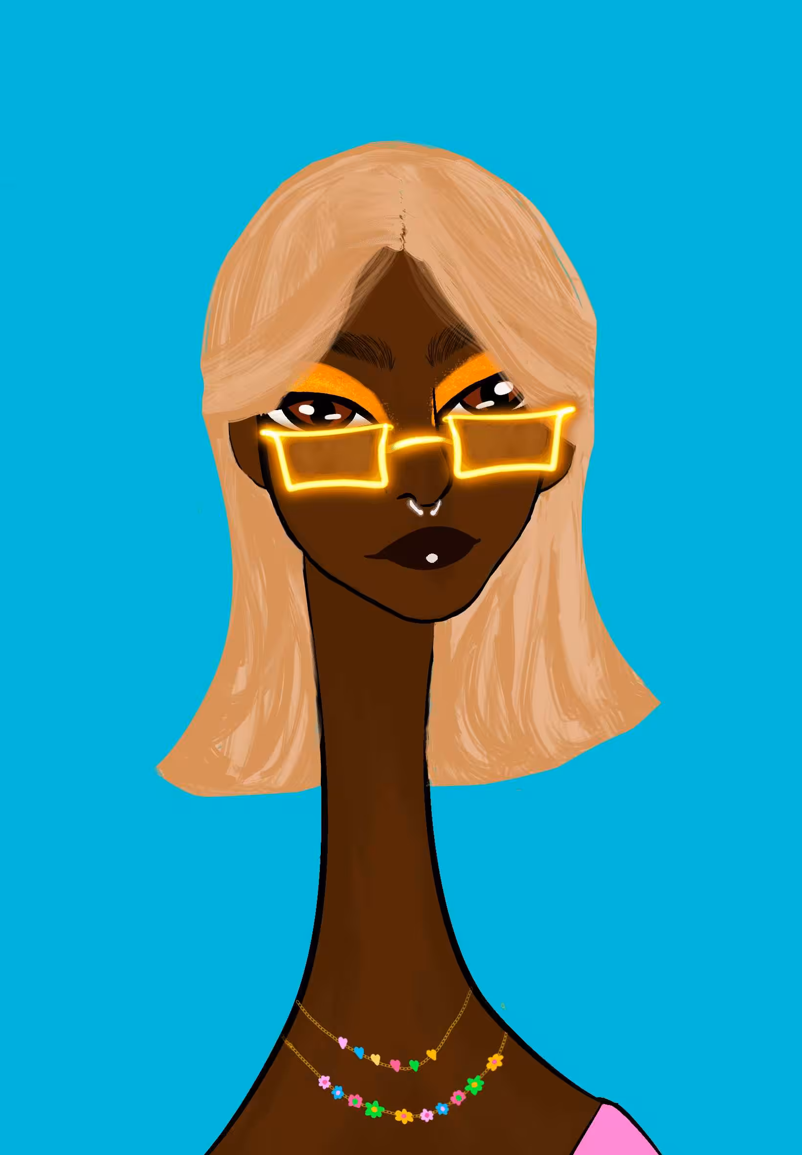 Long Neckie Lady #1248