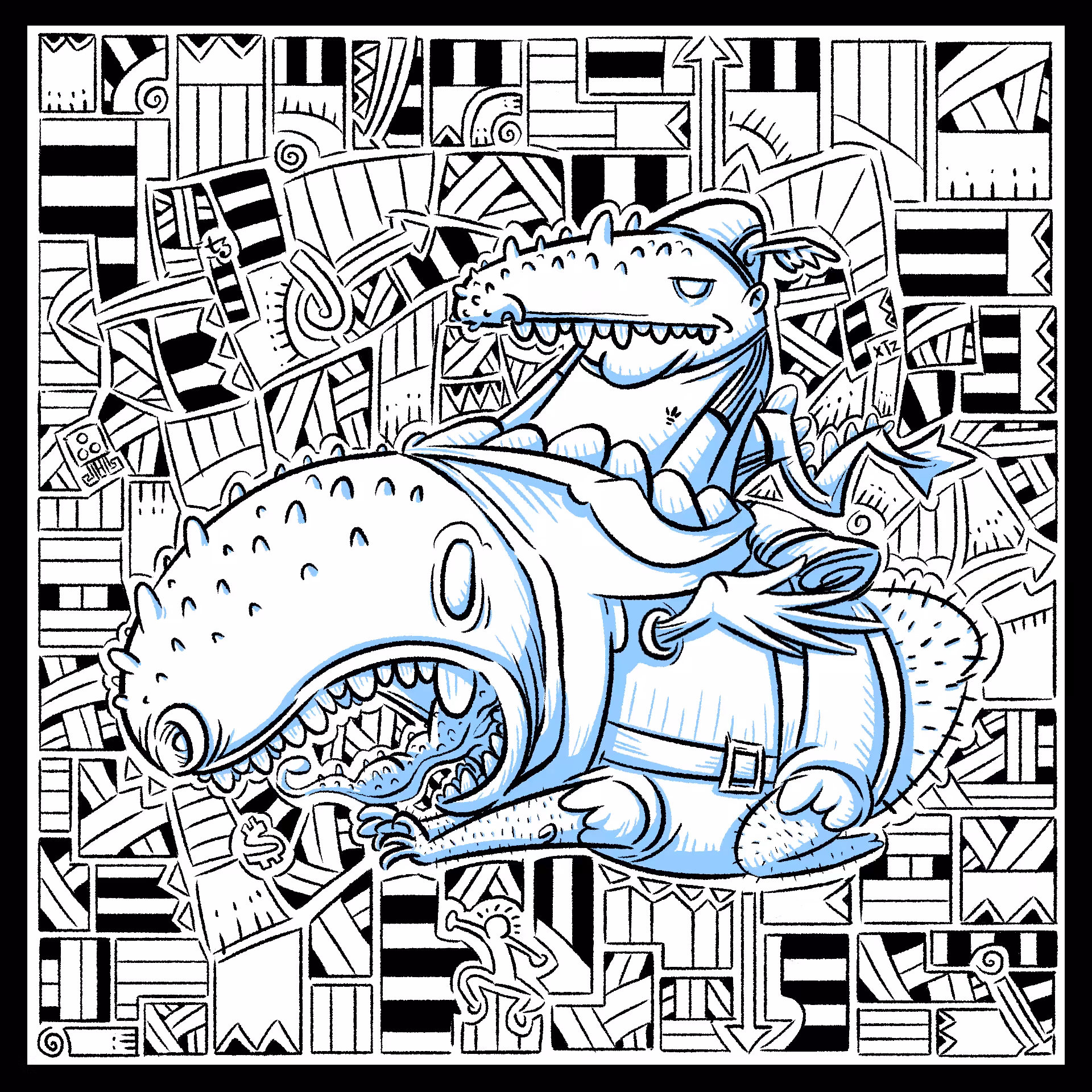 Creature 014 Lineart