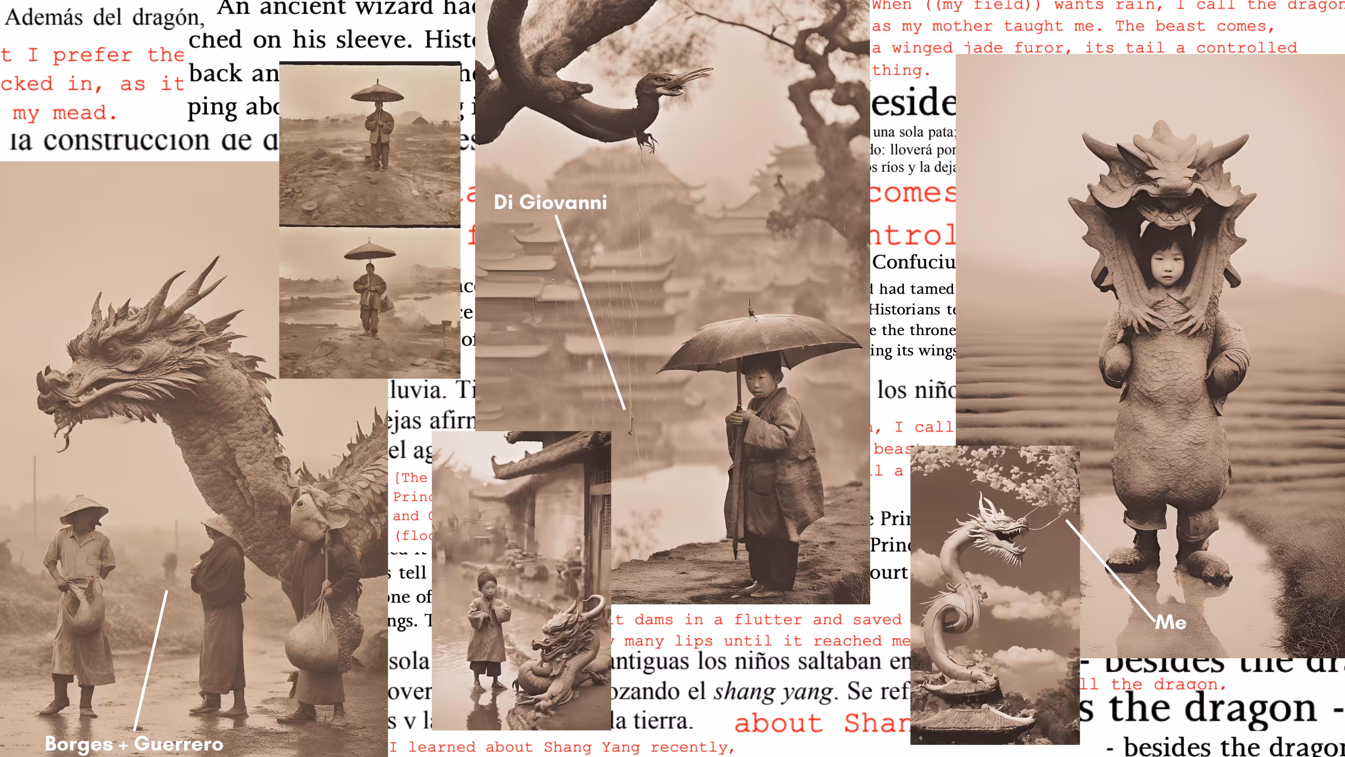 Shang Yang: The Rain Bird: Collage #1