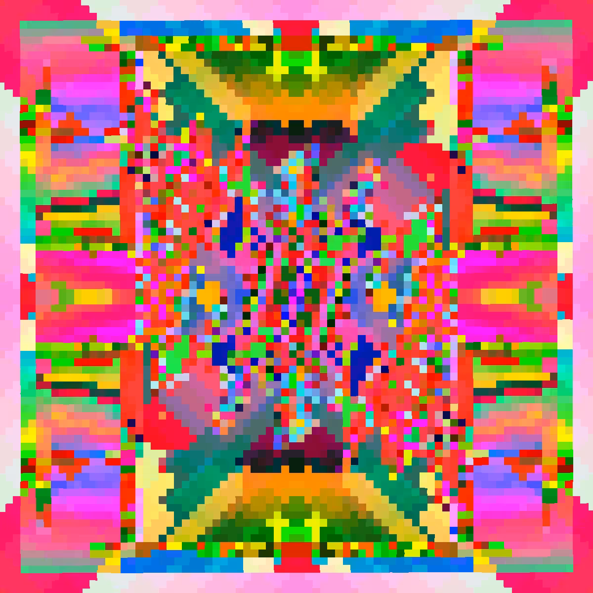 Psychedelic Dance of Pixels #48