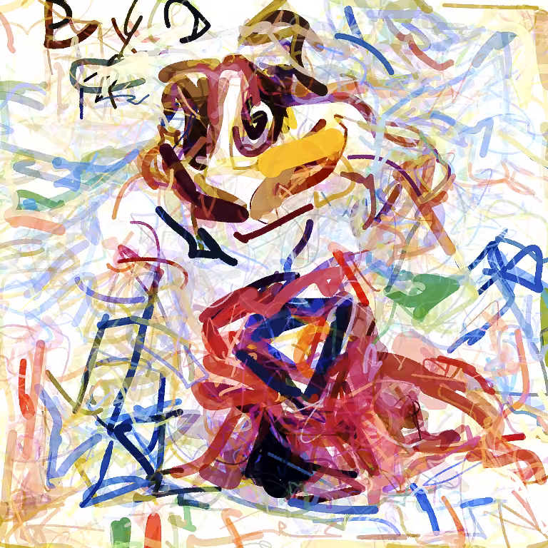 A child's drawing of Pepe