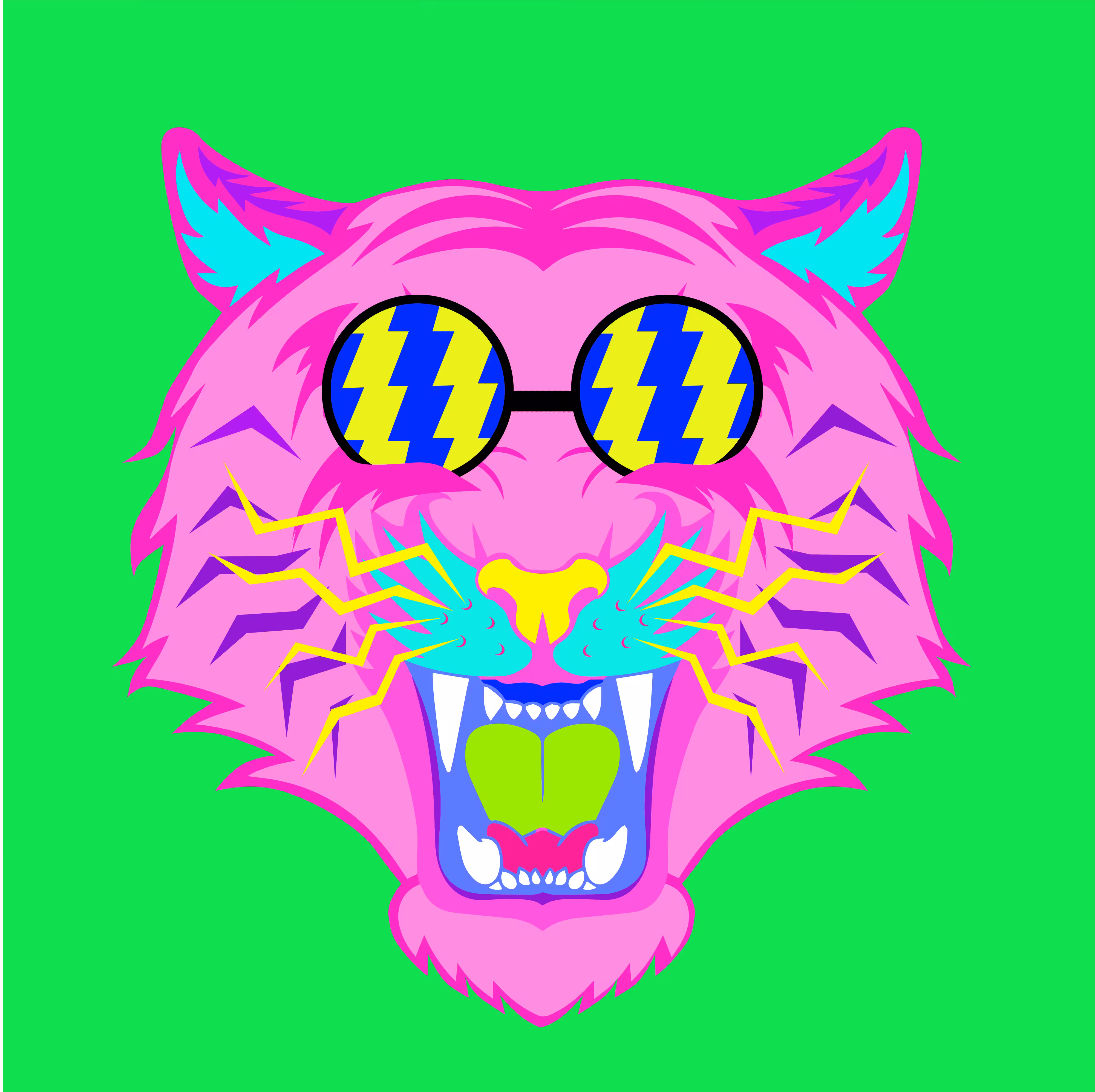 CryptoAnimals: CRYPTO TIGER FACE #2