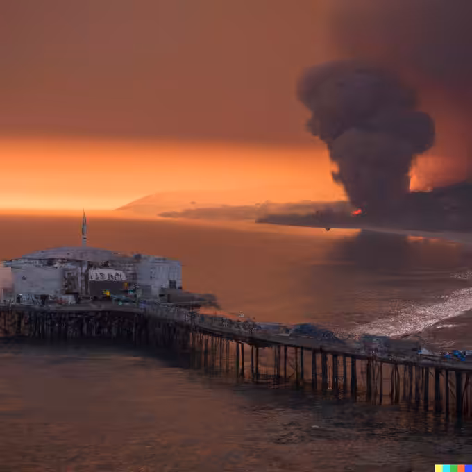 #MW3  Climate Environment Art Collection: Santa Monica is Burning