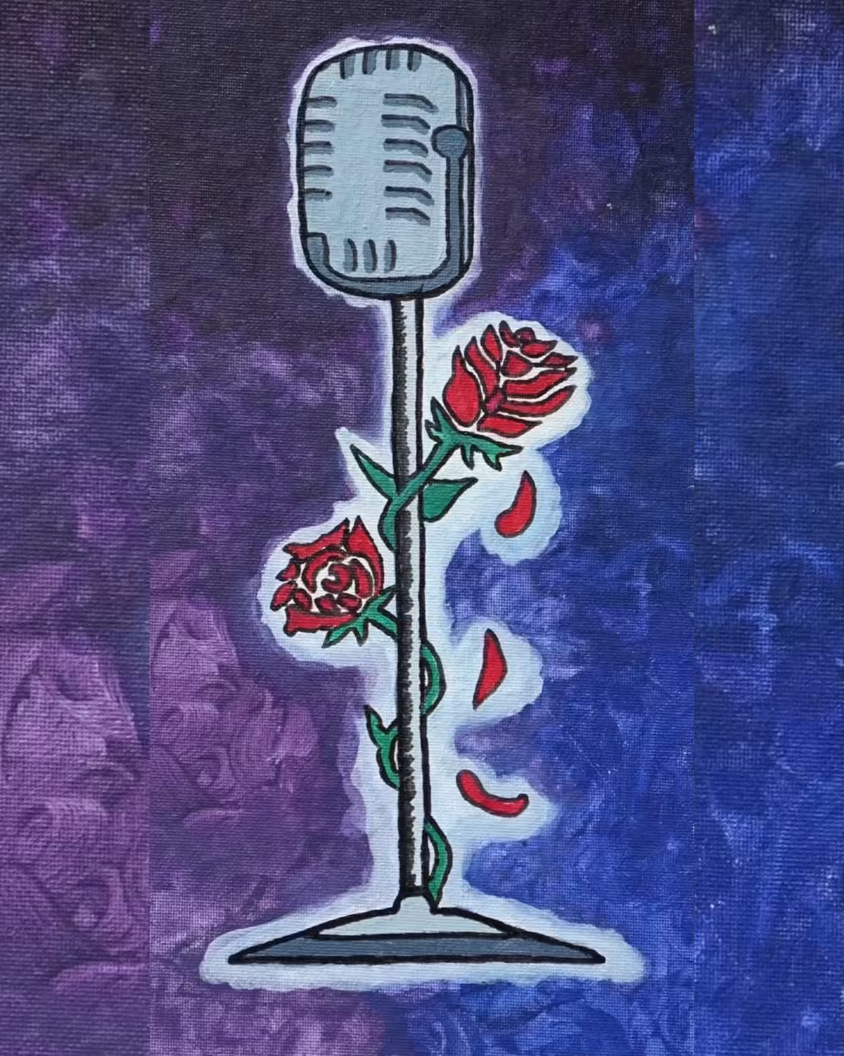 Microphone and Roses