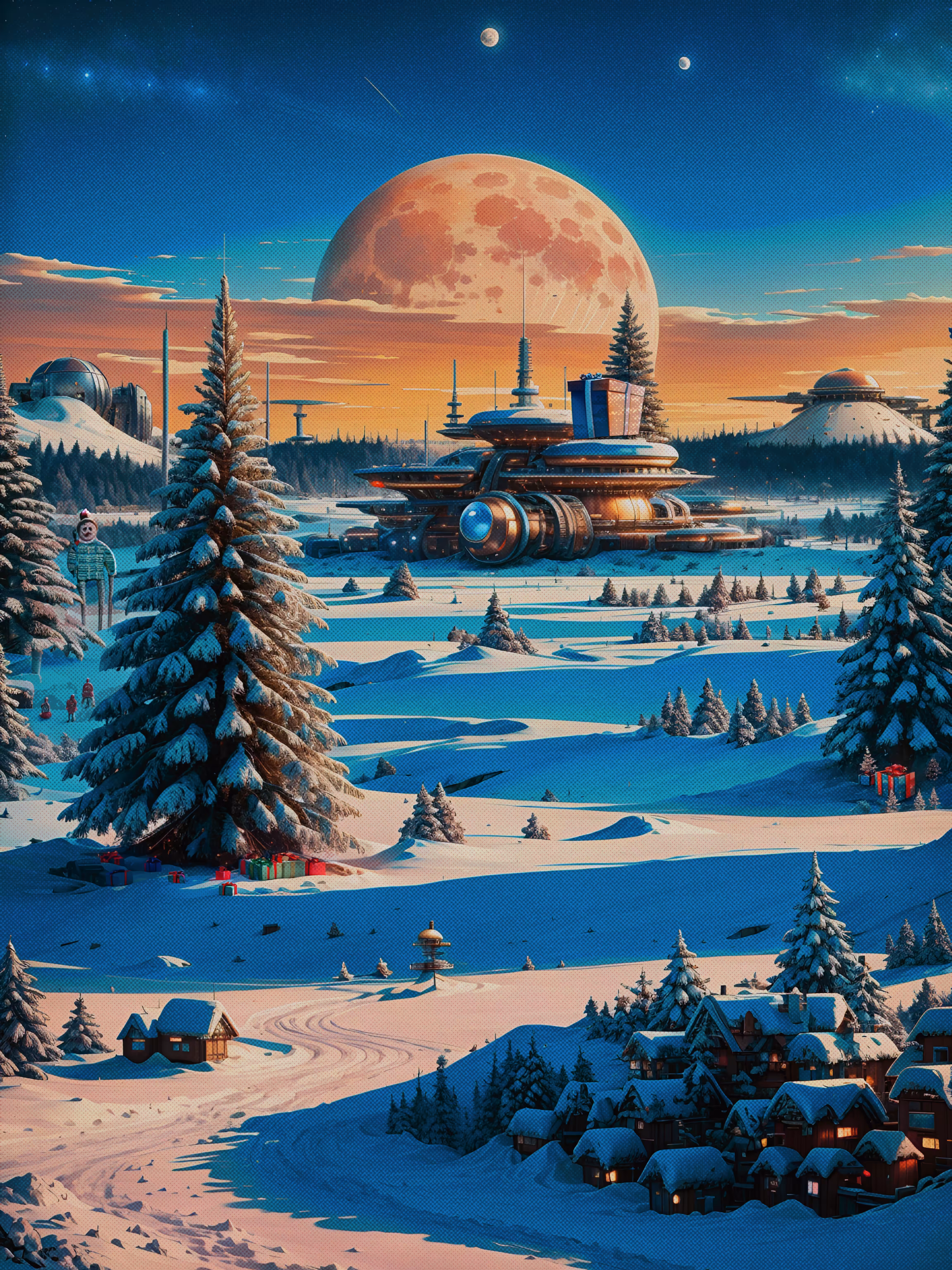 Santa Claus Atompunk Factory