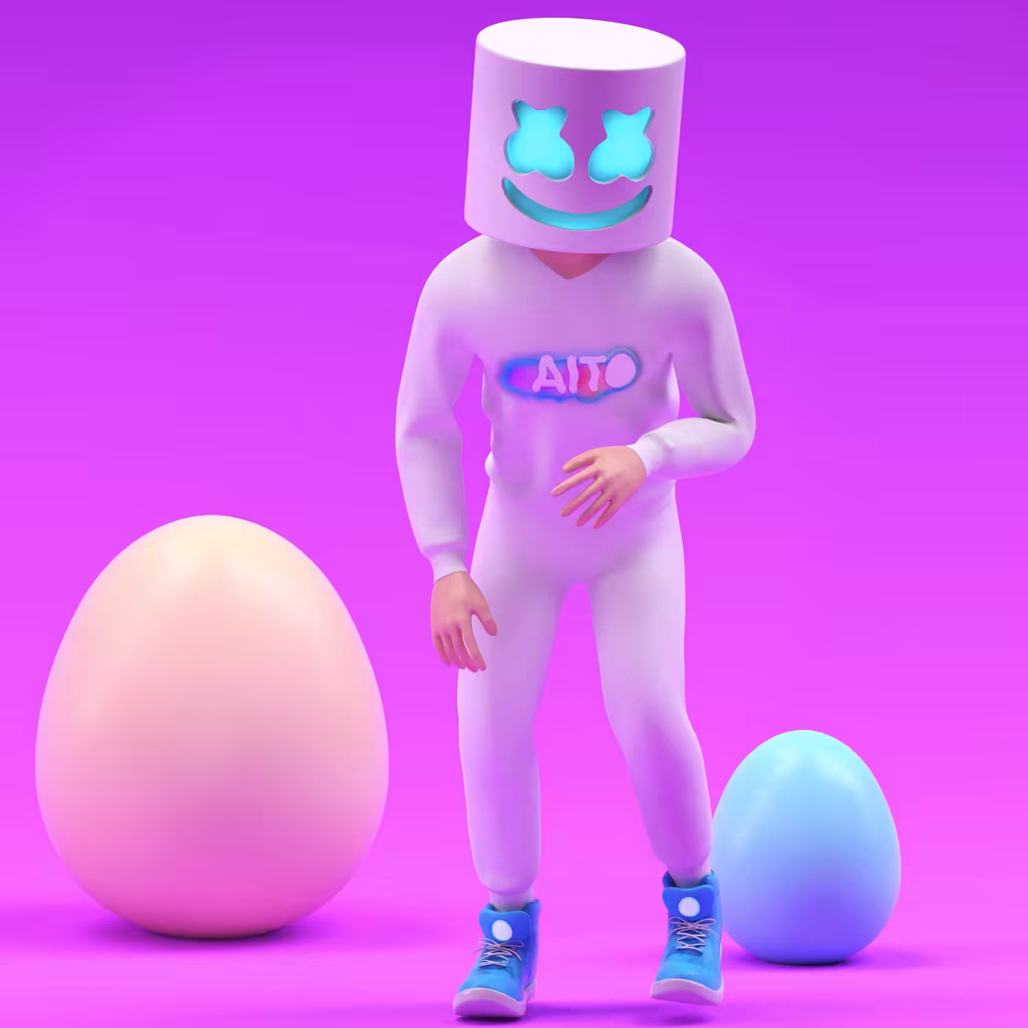 Marshmello Egg Dancing