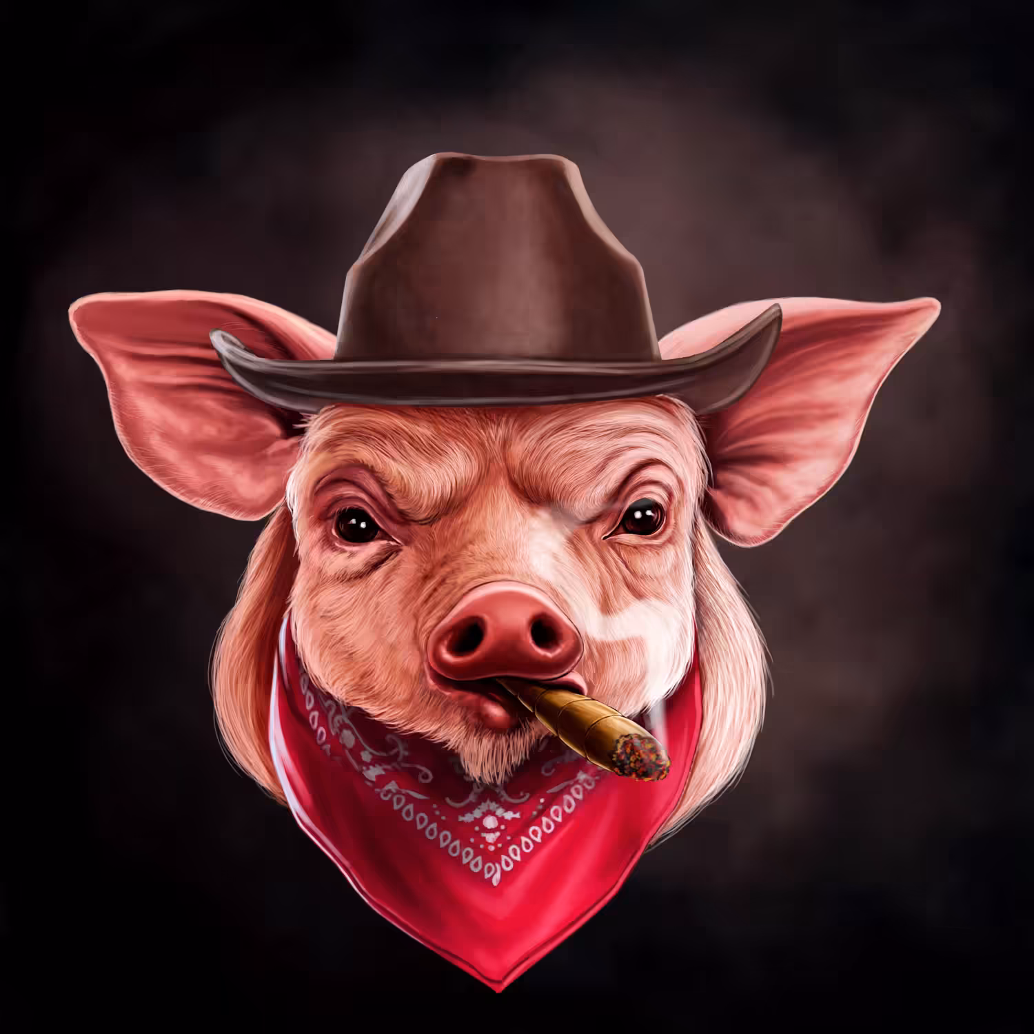 #053 Cowboy pig