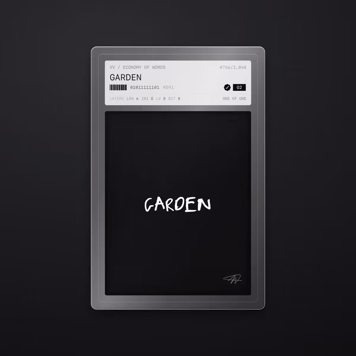 Economy of Words: GARDEN · #766