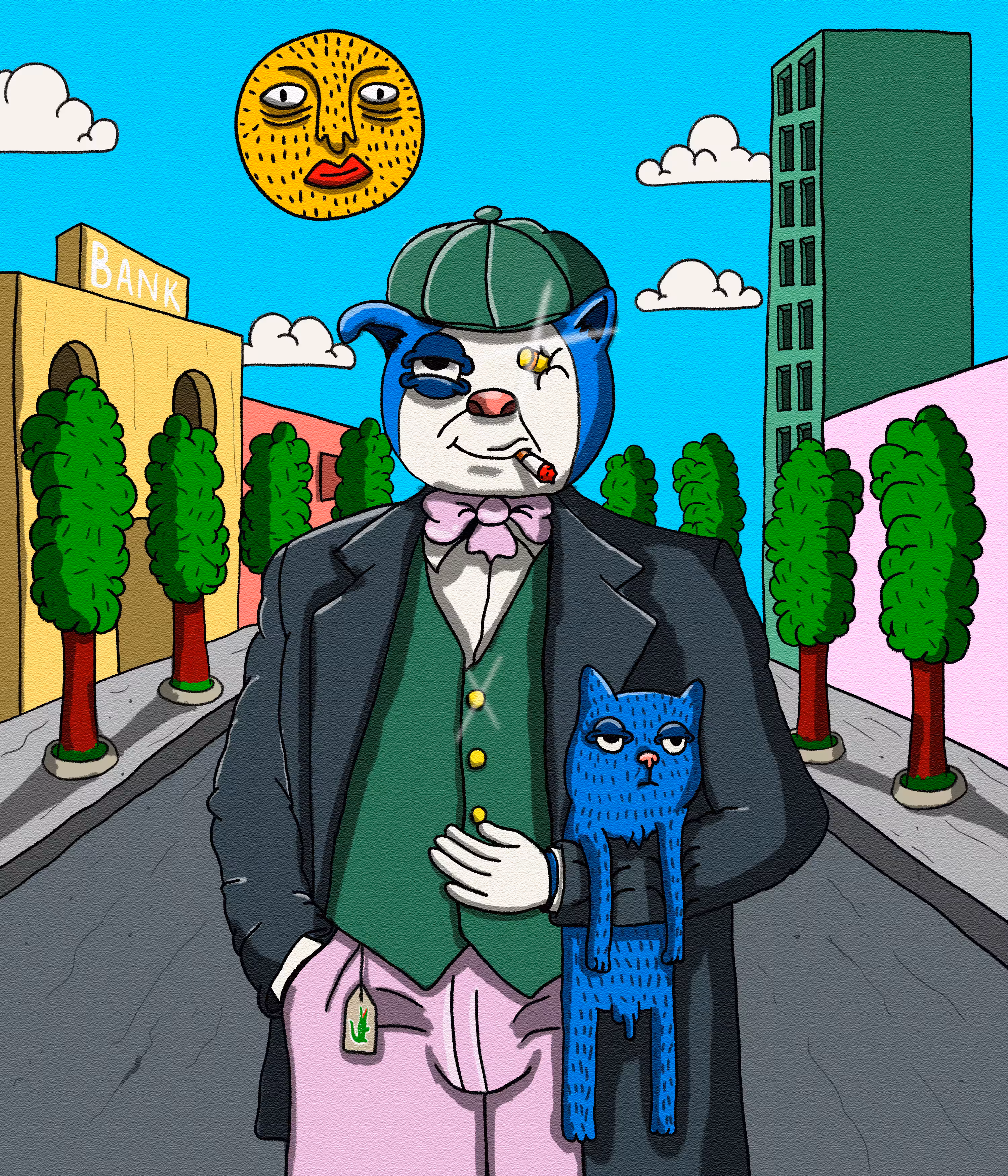 a schizophrenic england cat