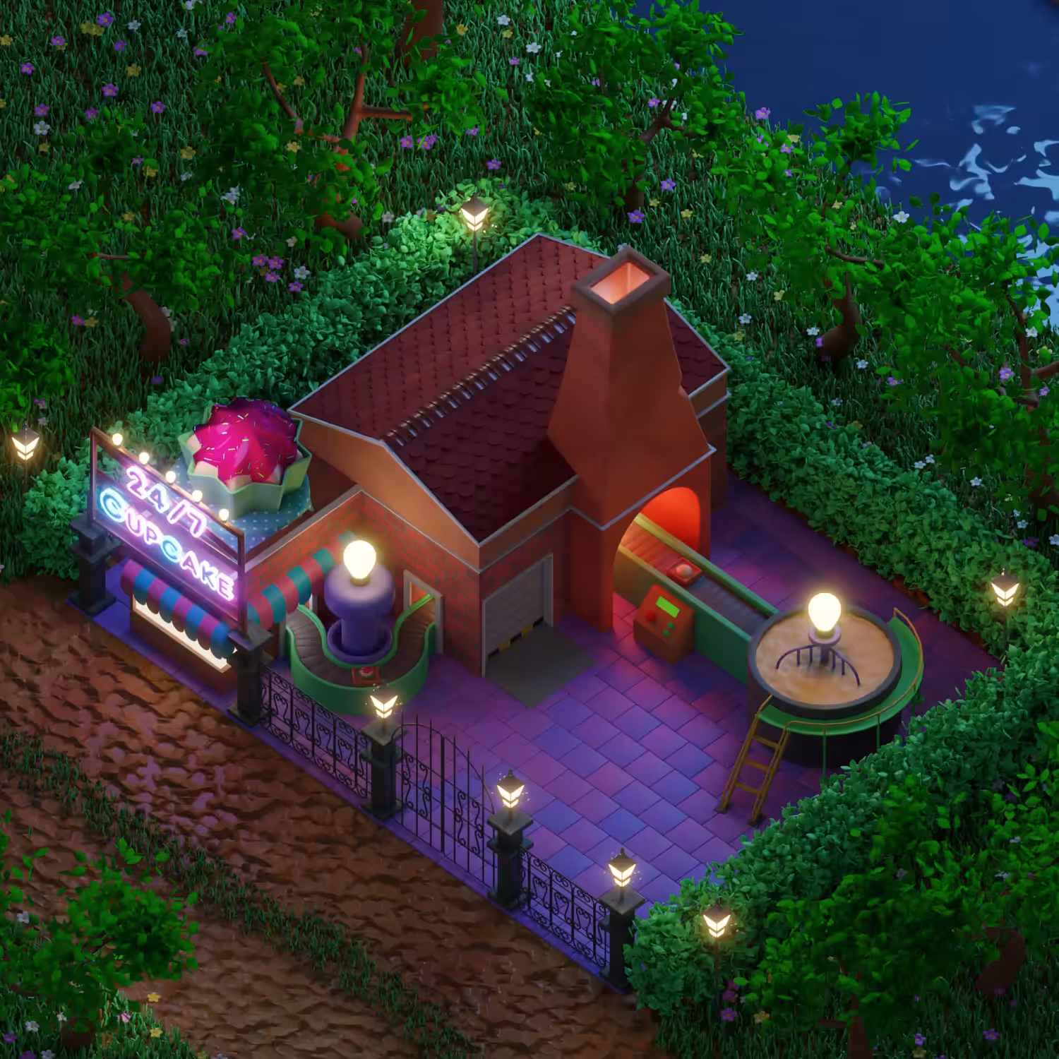 24/7 cupcake shop