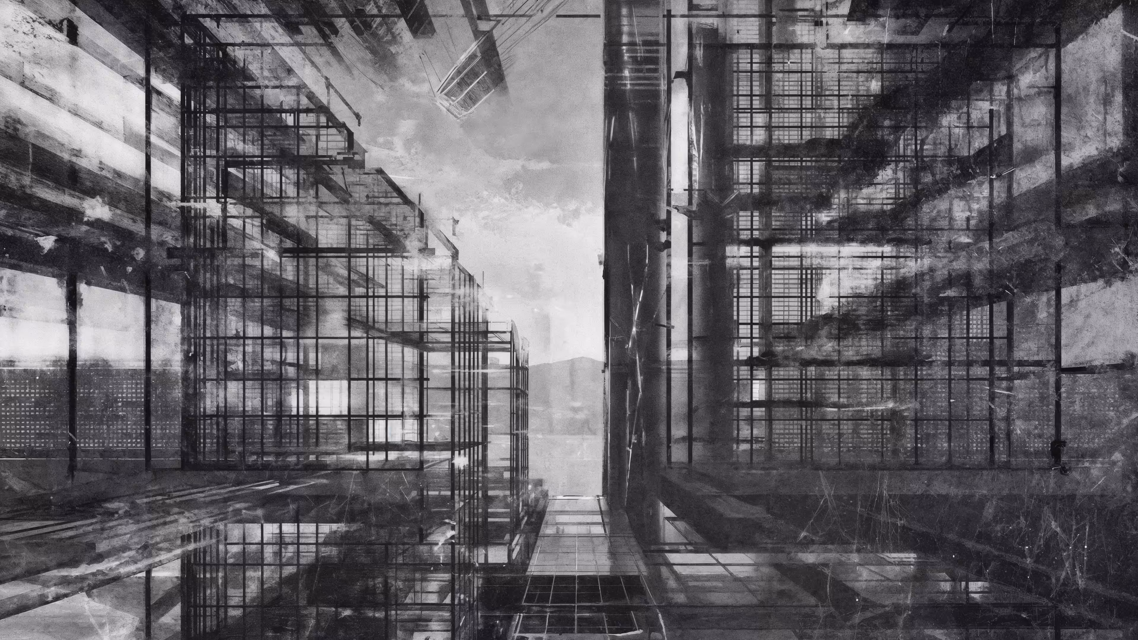 Gridscapes: forced deterioration