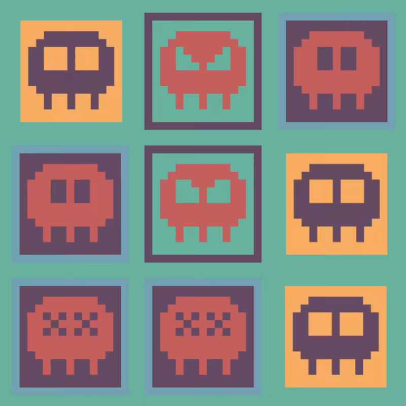 Retro Skulls #3