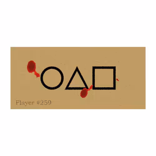 Squid game cards: playercard #259
