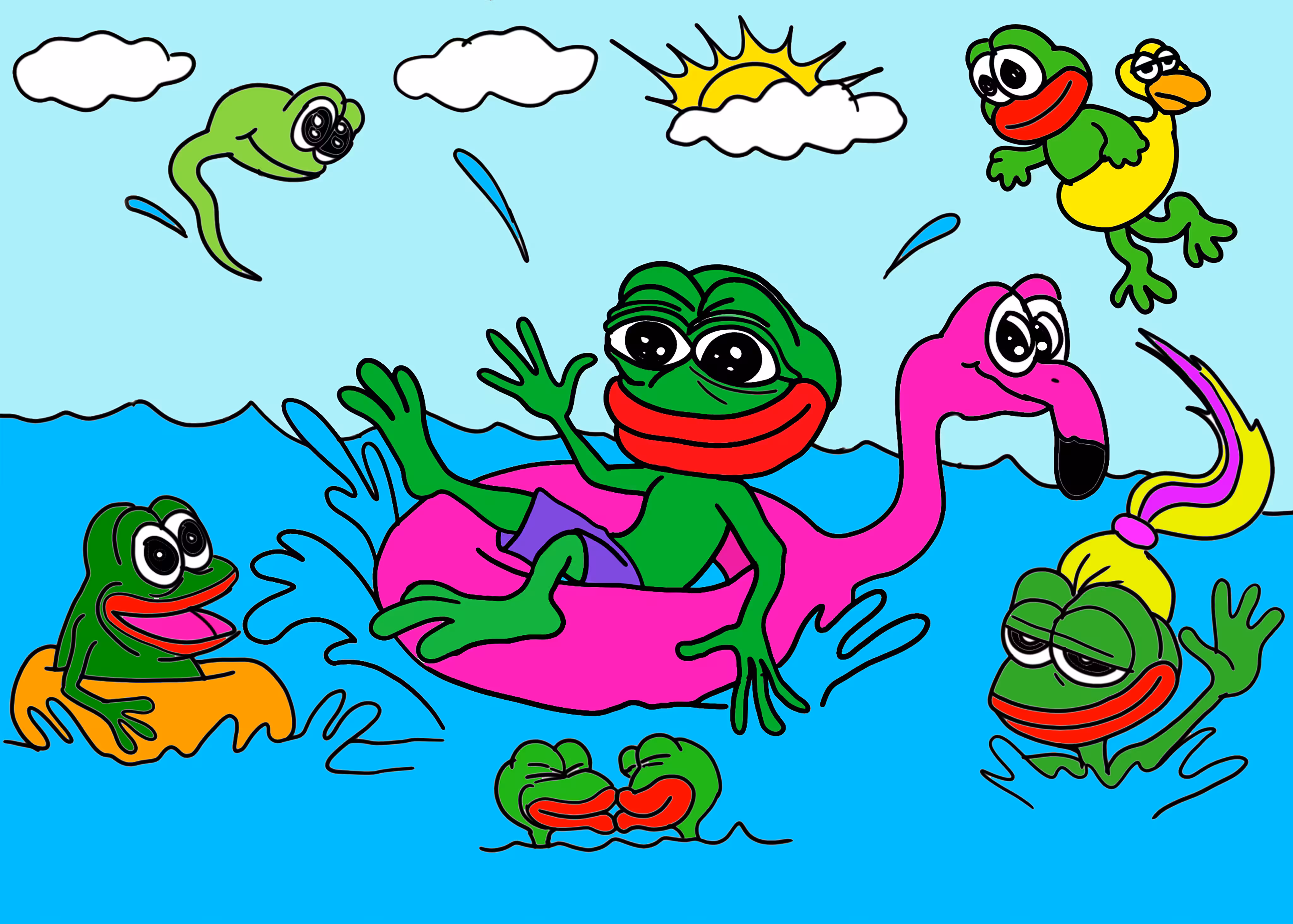 Pepe having fun