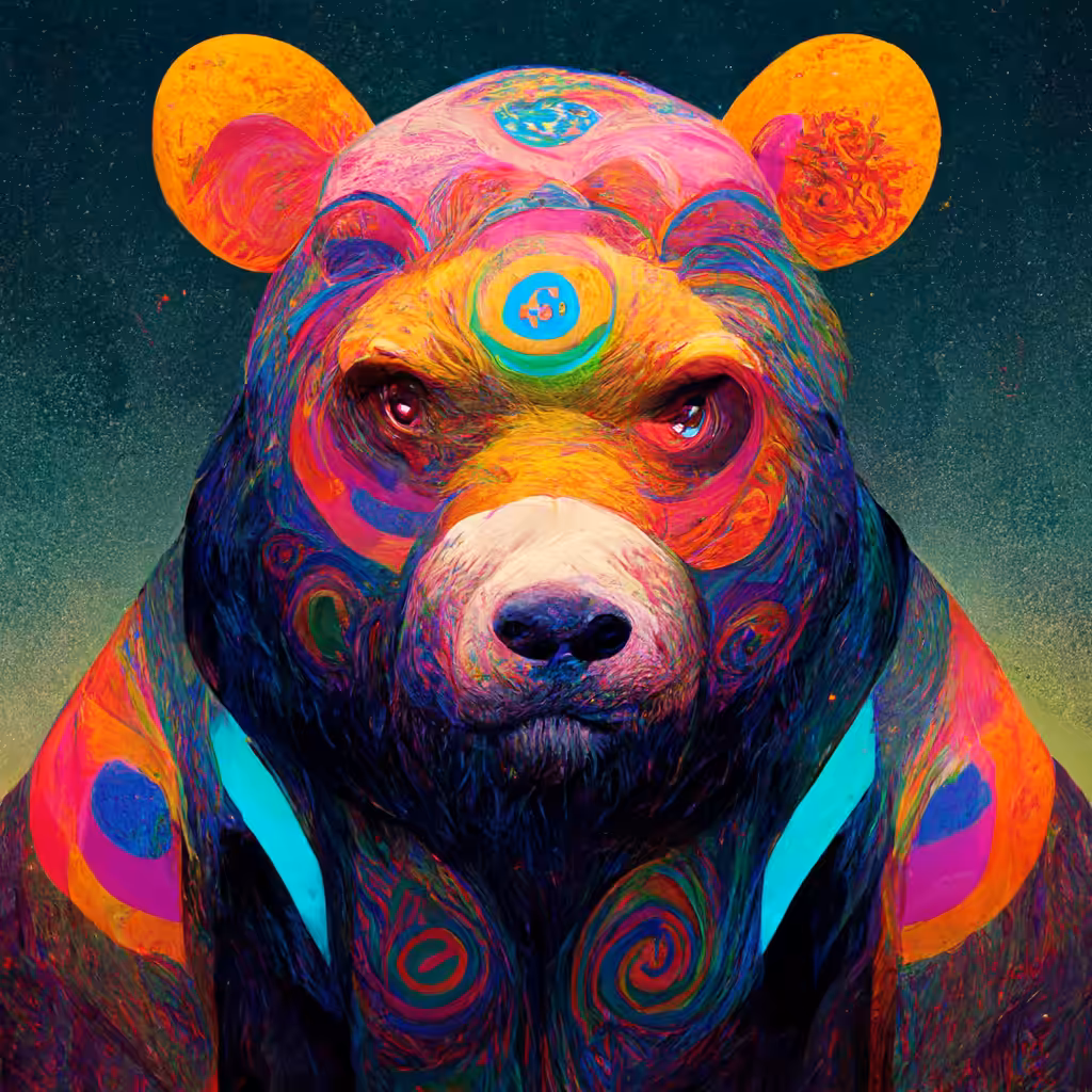 Psycheddelic bear