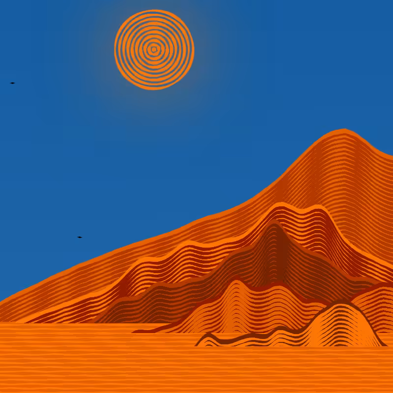 Painted Mountain Sunset #250