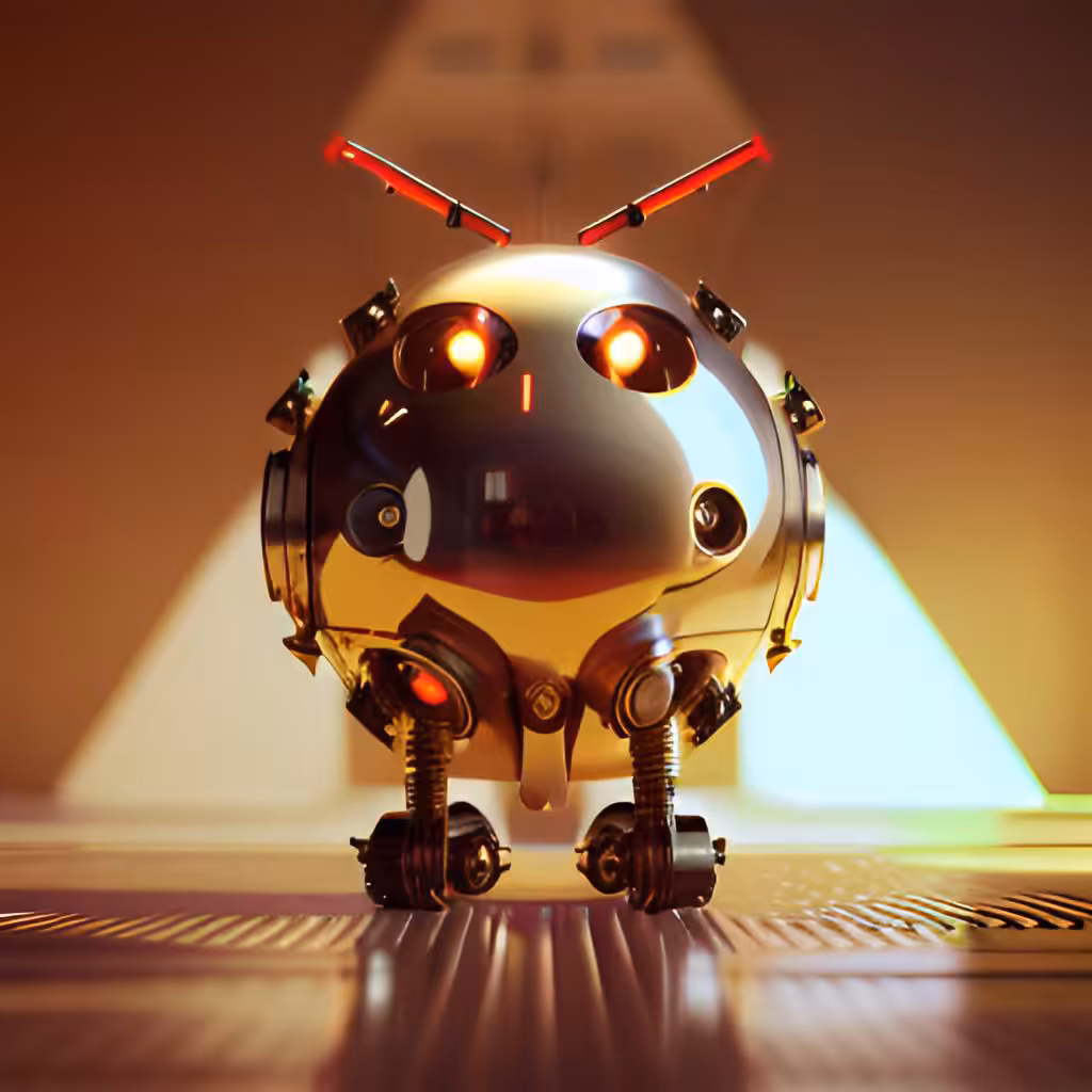Golden Robotic Apples #35