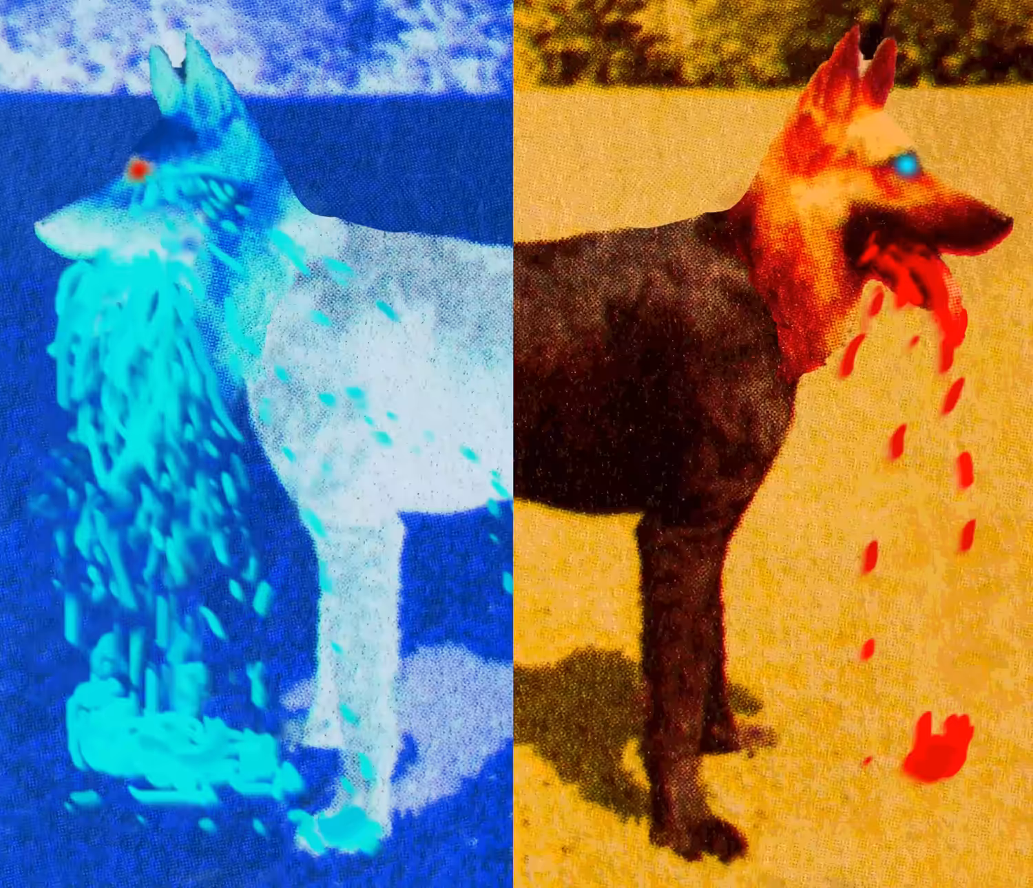 44 Yin Yang Bi-Psycho German Shepherd Schnauzer