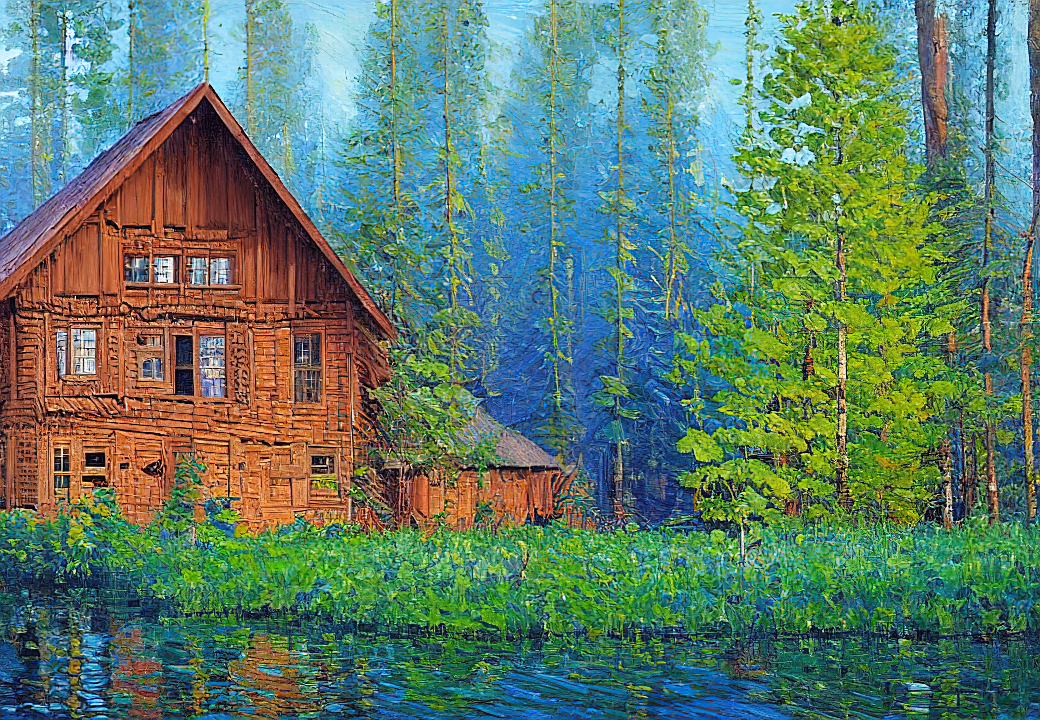 pAInting: Wooden House #2