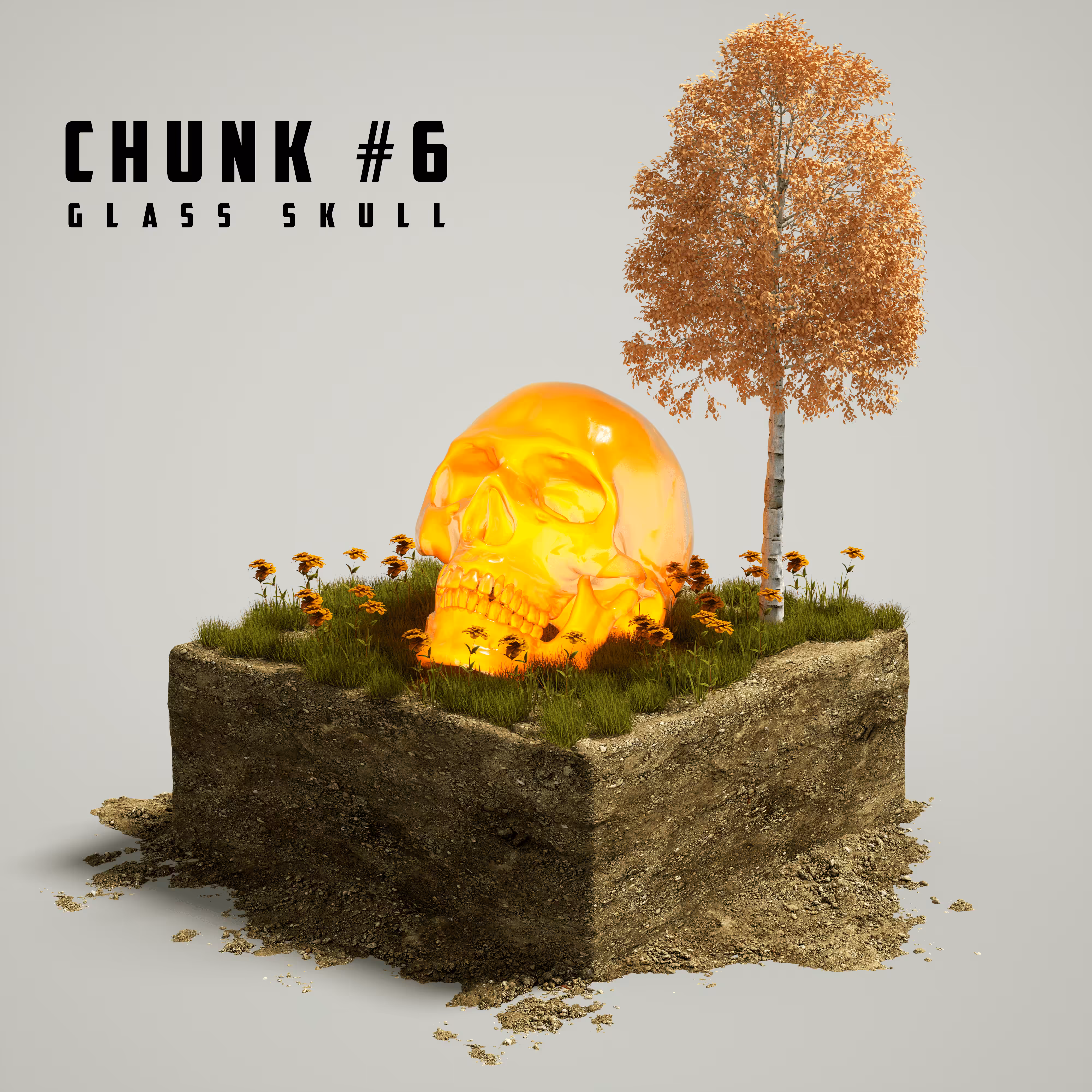 Chunk #6 Glass Skull