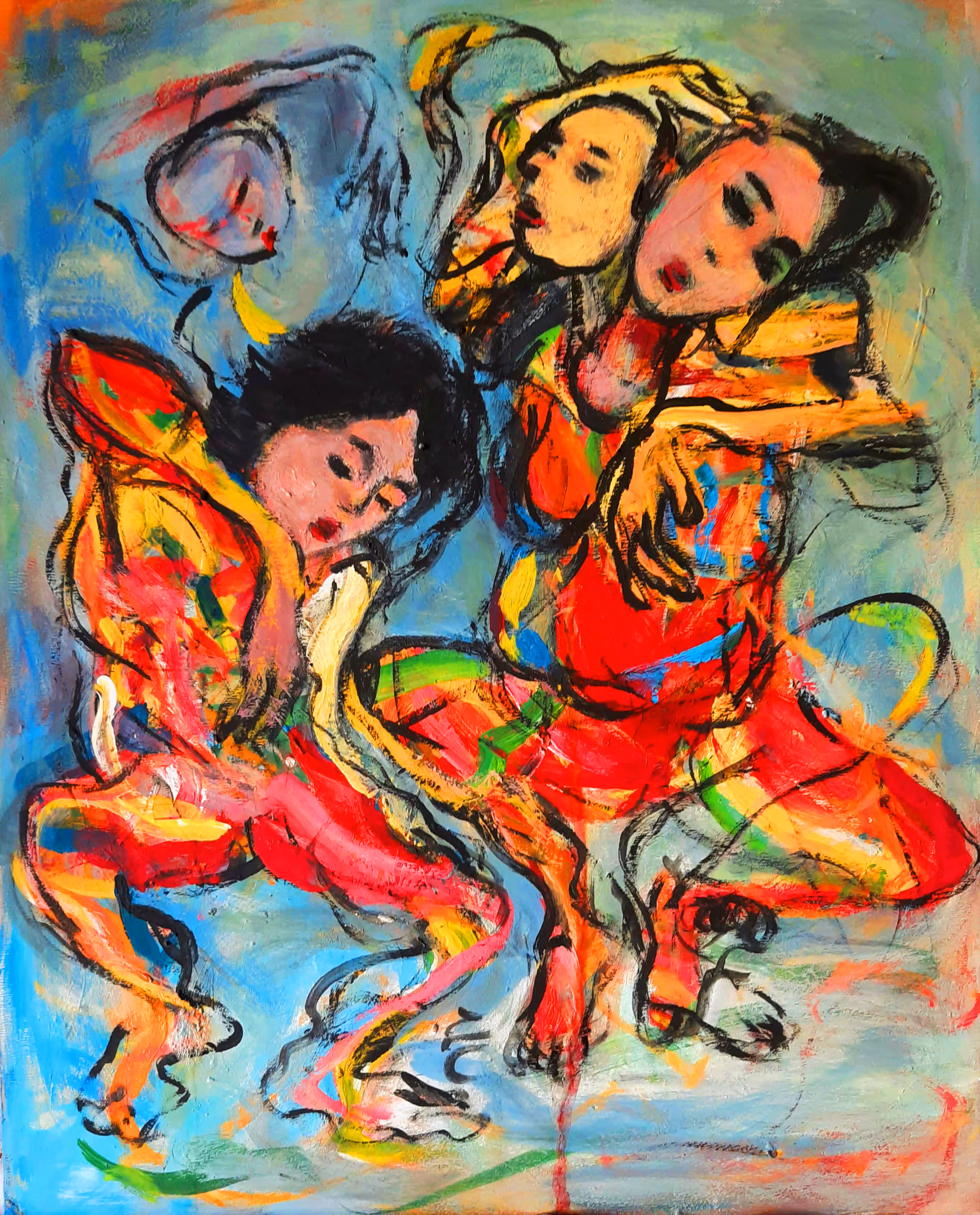 Abstractin painting