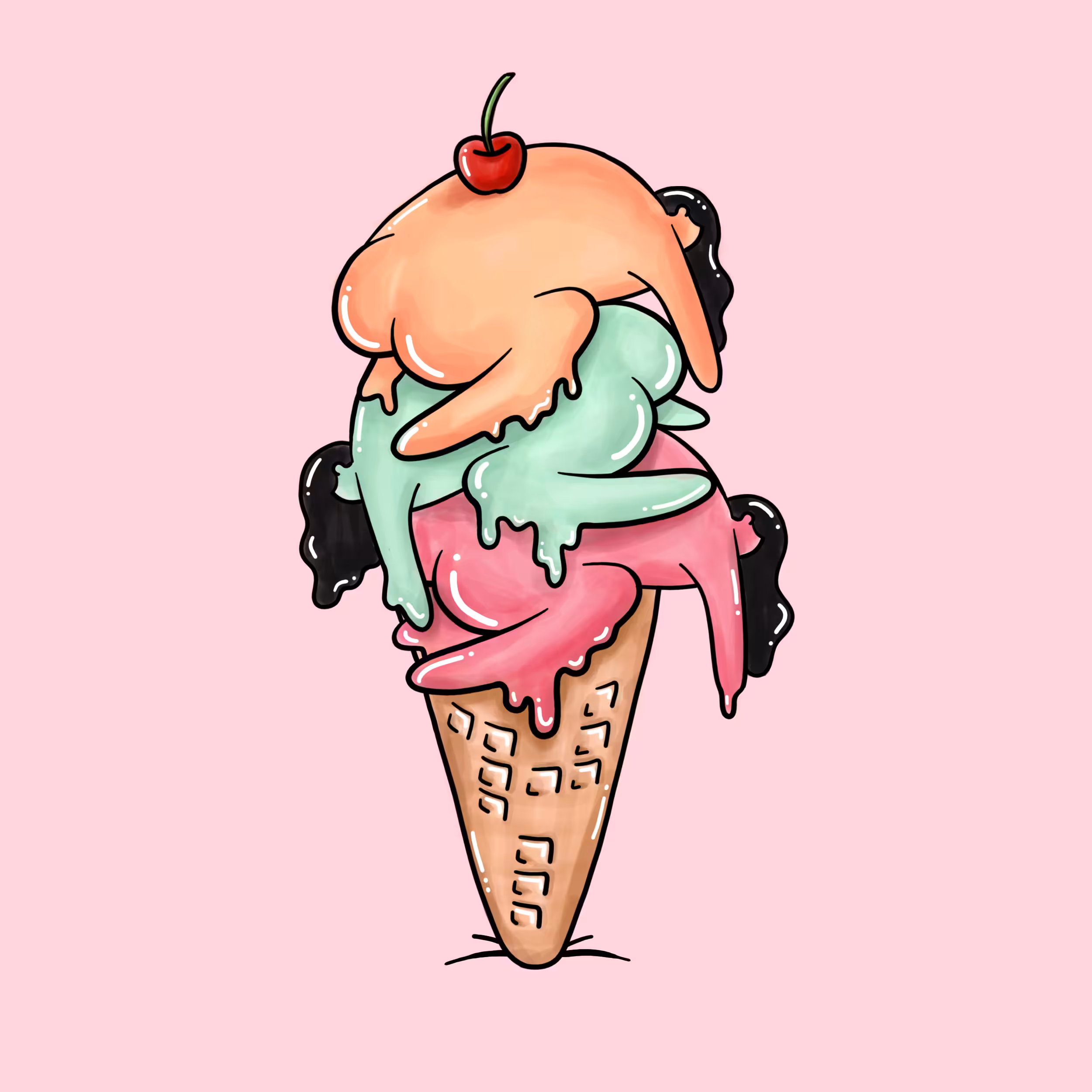 Stacked Ice-cream