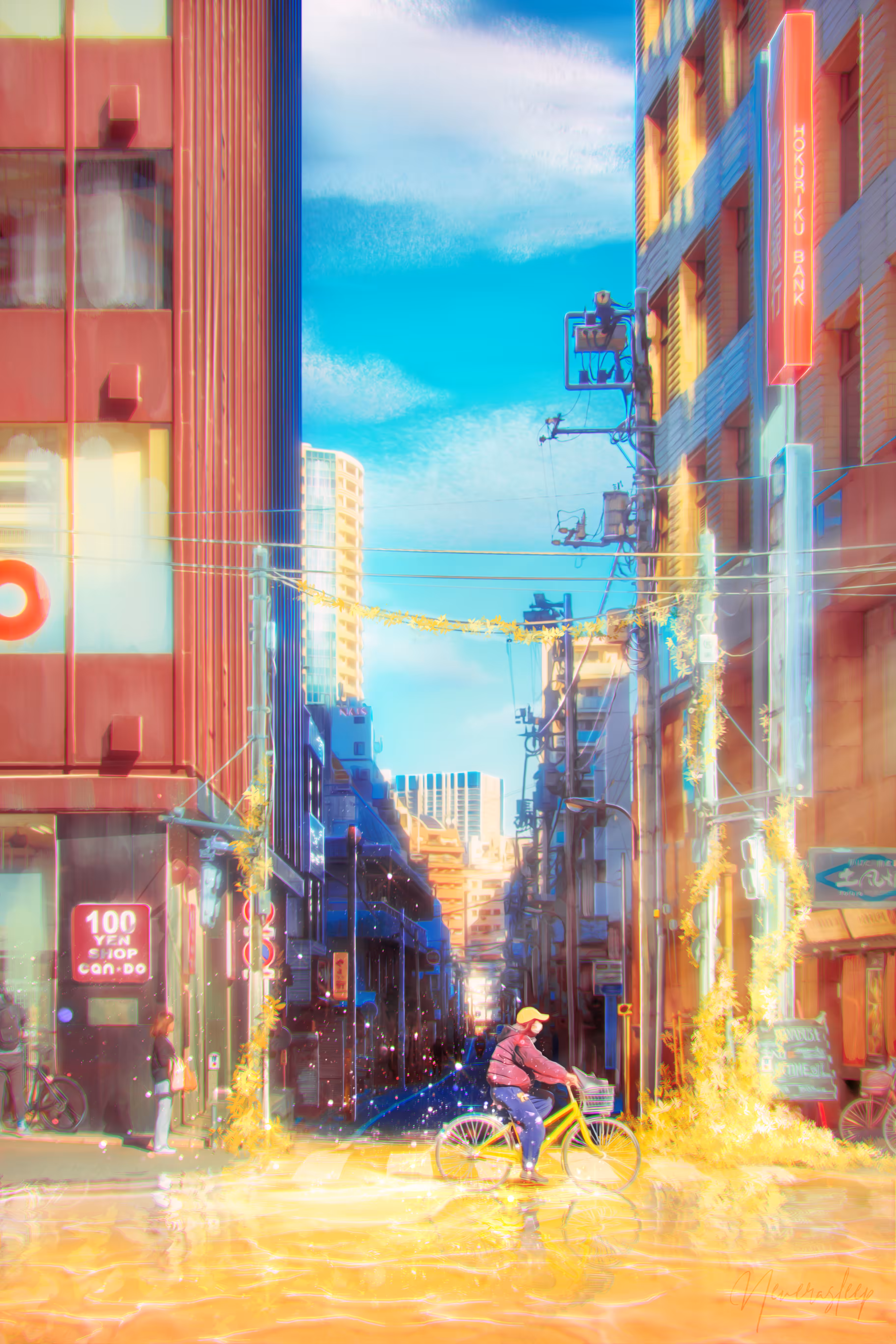 Riding in Overgrown Yellow Dimension