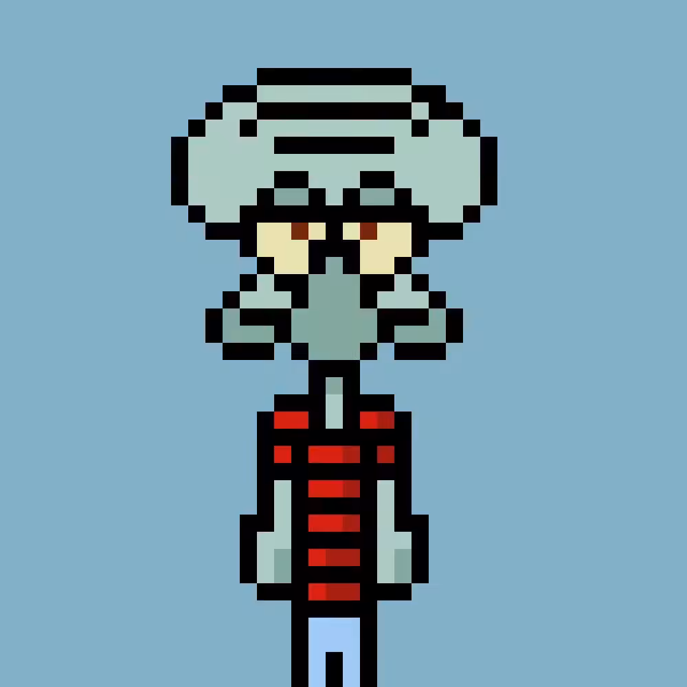 Squidward with Stripe t-shirt