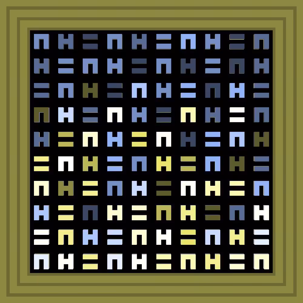 NFT Billionaire :: Procedural Symbols (H=N) #540/1000