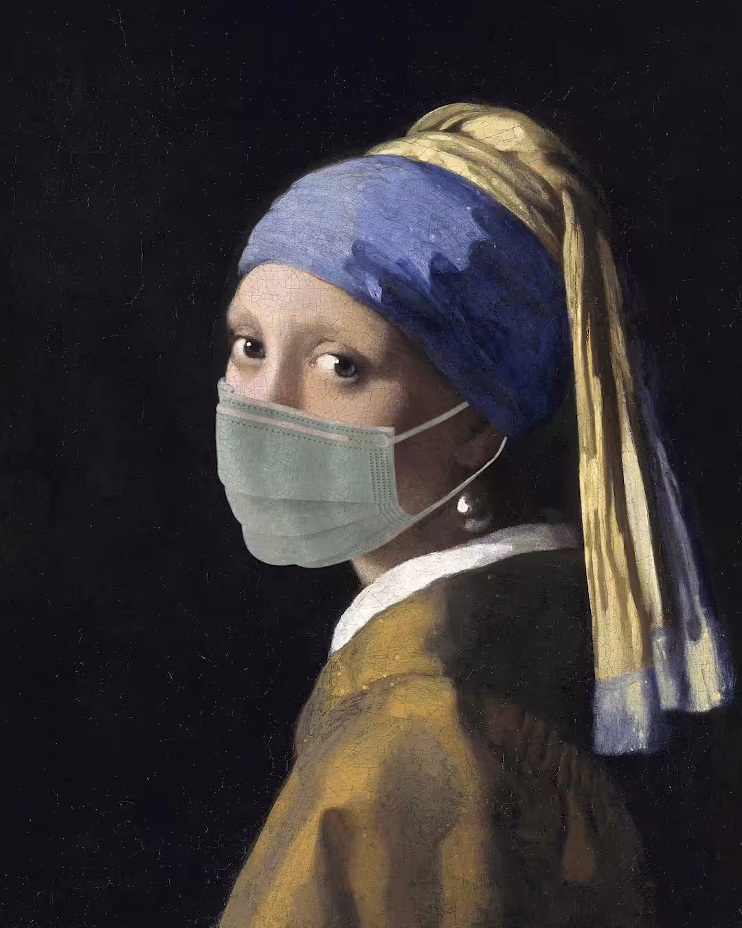 girl with a pearl mask