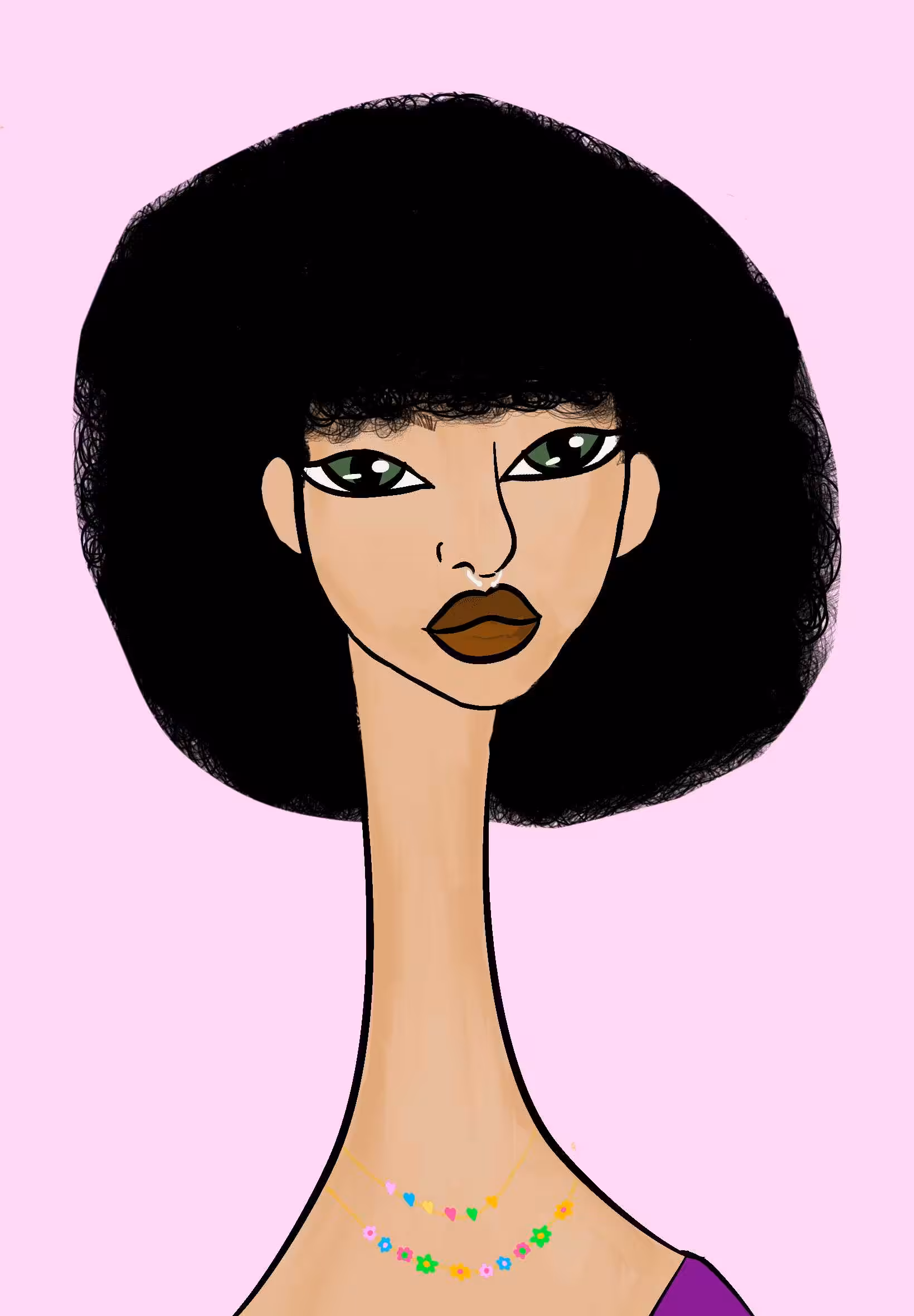 Long Neckie Lady #2982