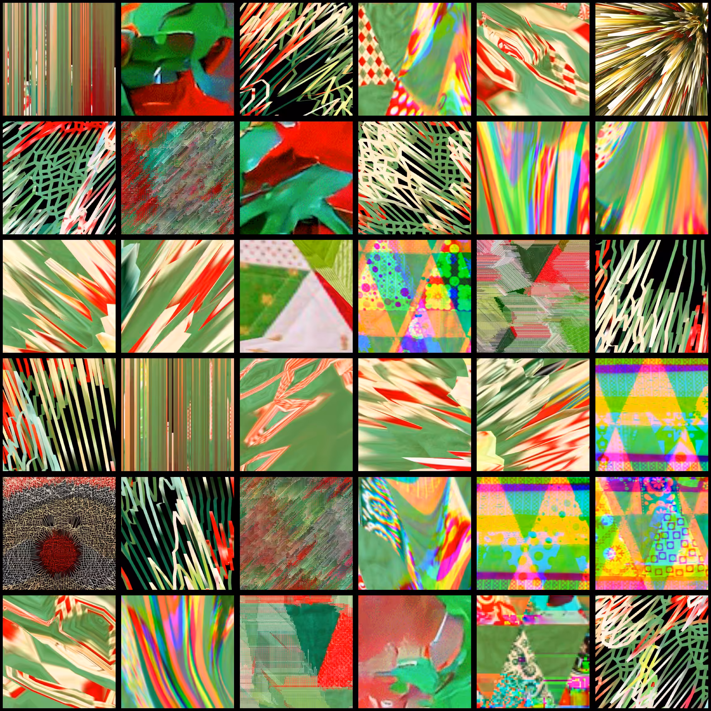 Retired Christmas Glitch Quilt Squares 2021.50