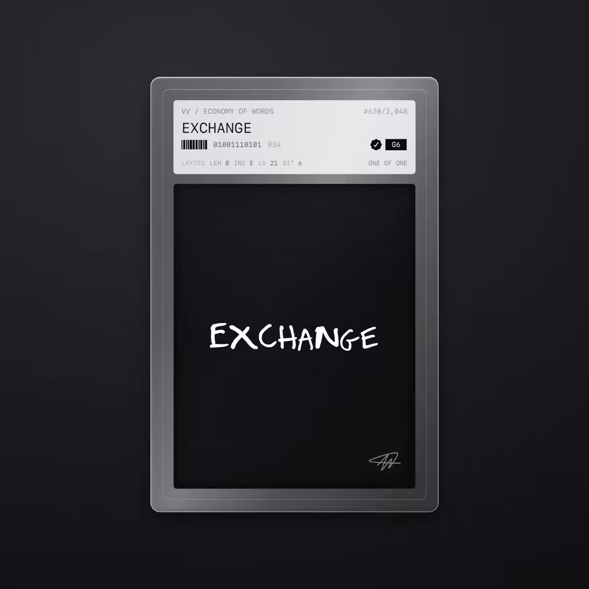 Economy of Words: EXCHANGE · #630