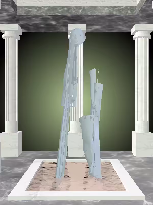 HeavenComputer: The Indifferent Matte Pale Green Man #809