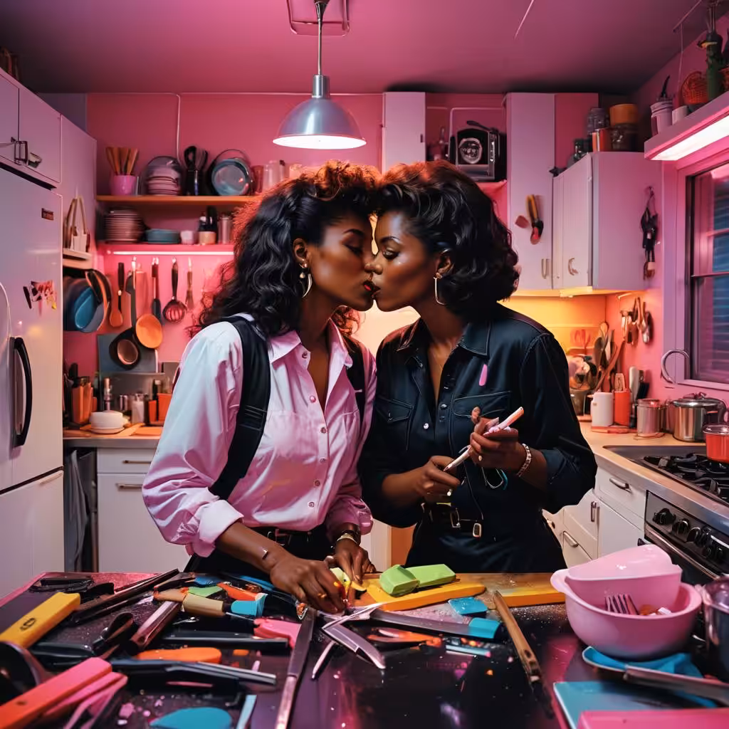 Herstory in AI: 80s DIY Kitchen 