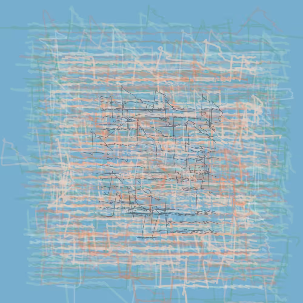  Asemic Palimpsest #010