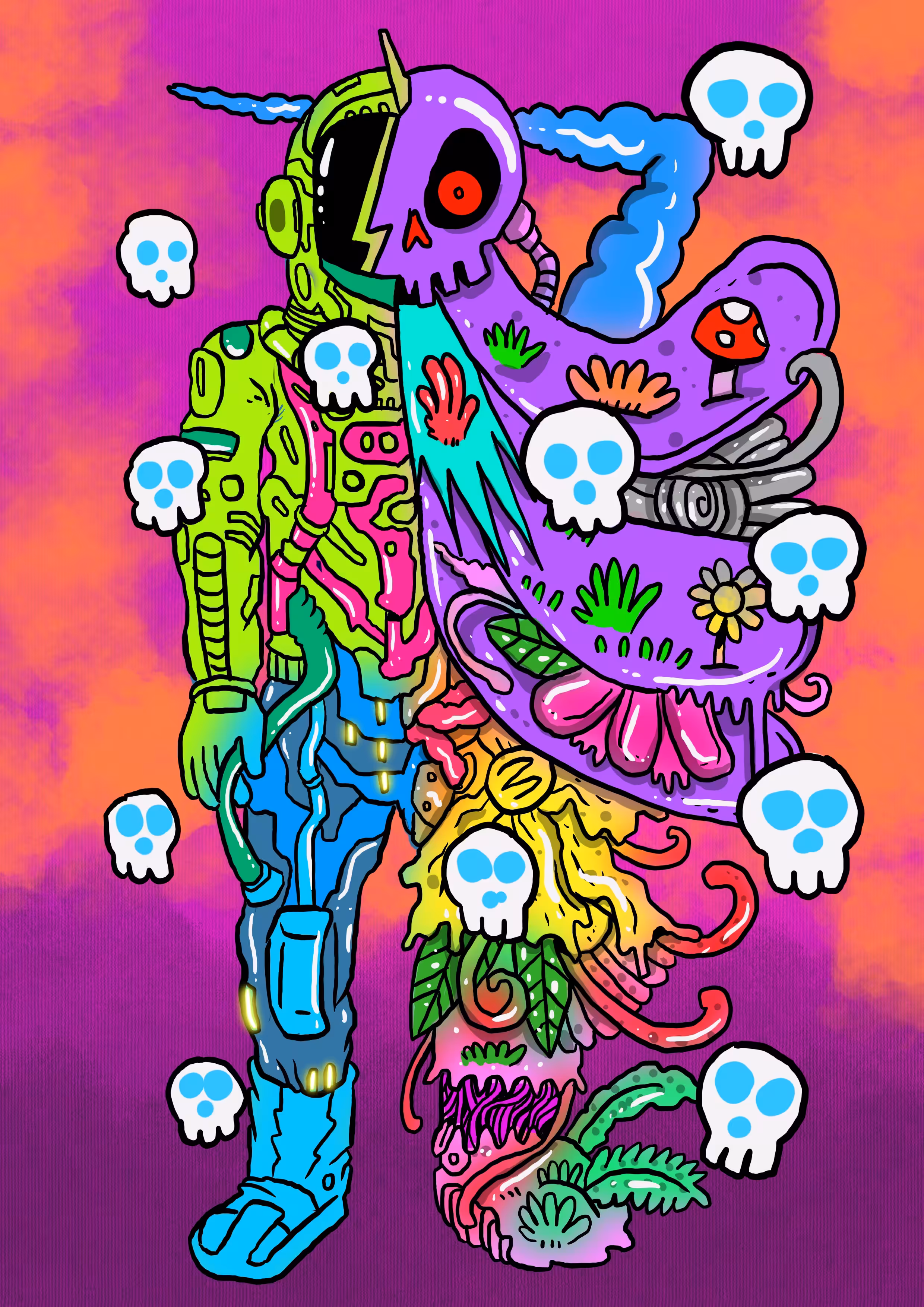 Astro Skulls