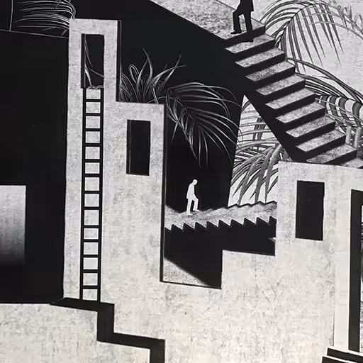 Dude Ascending A Staircase No. 1