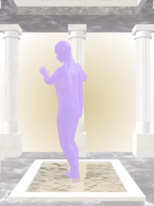 The Robotic Bright Purple Woman #2924