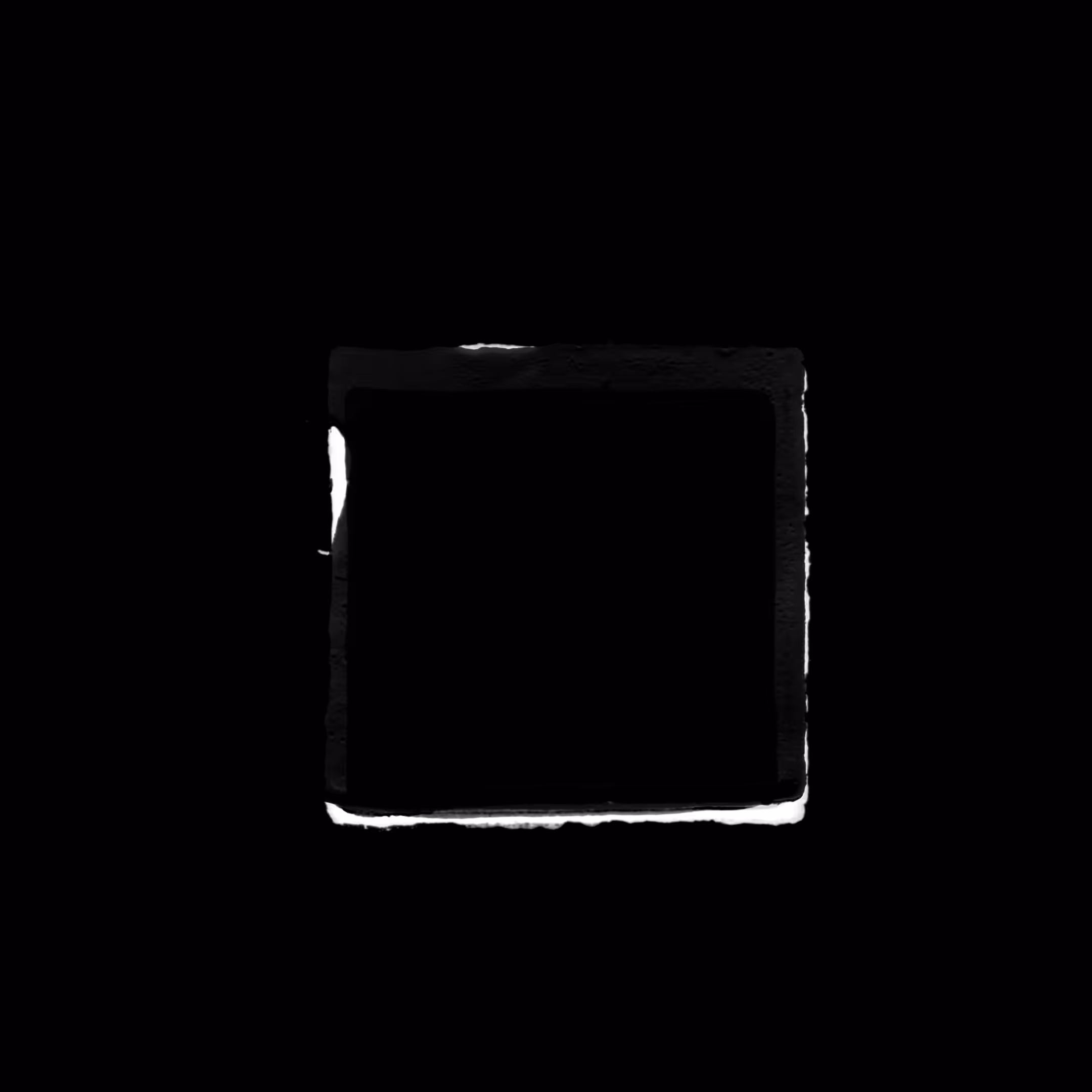 Black on White Square 03