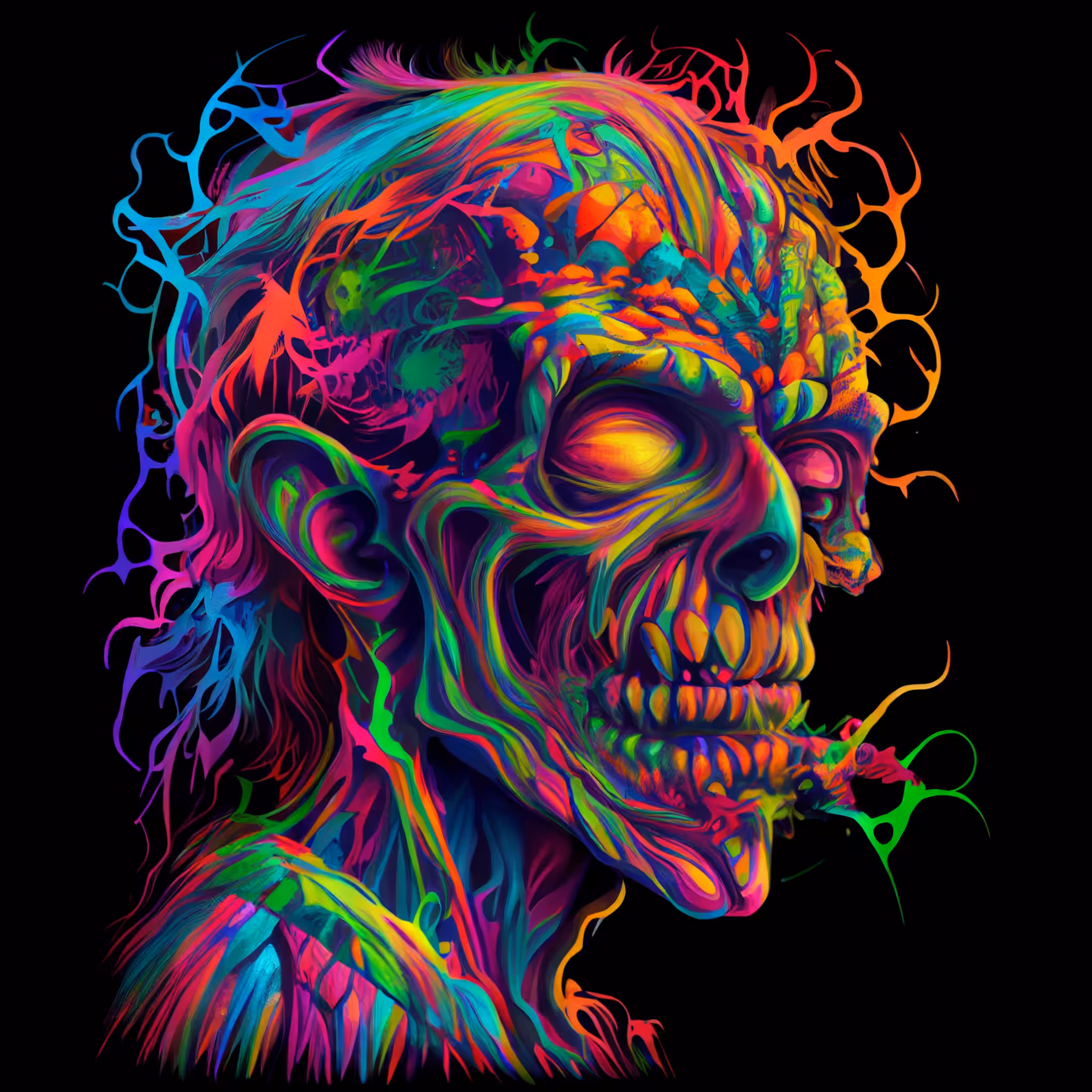 Psychedelic zombie