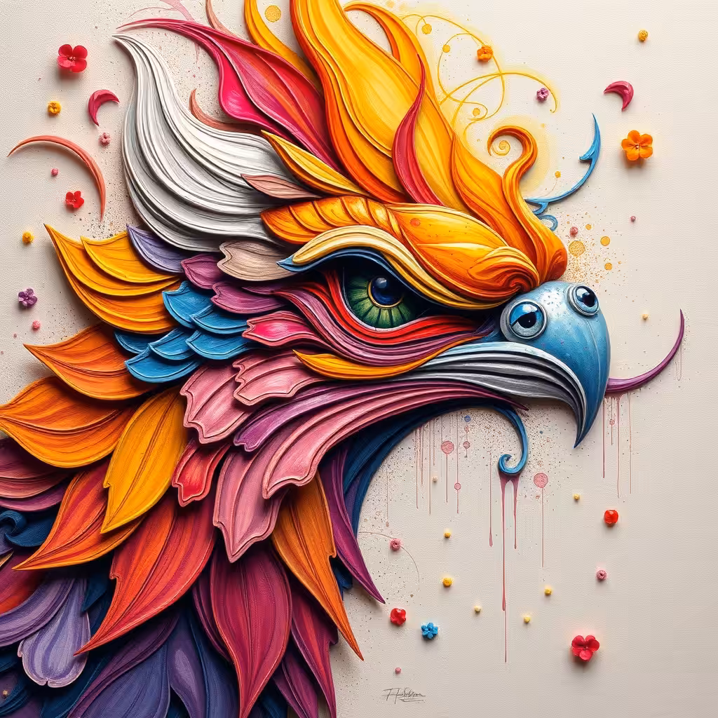 Eagle in colors