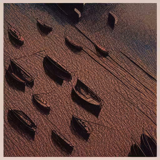 boats at sunset #16