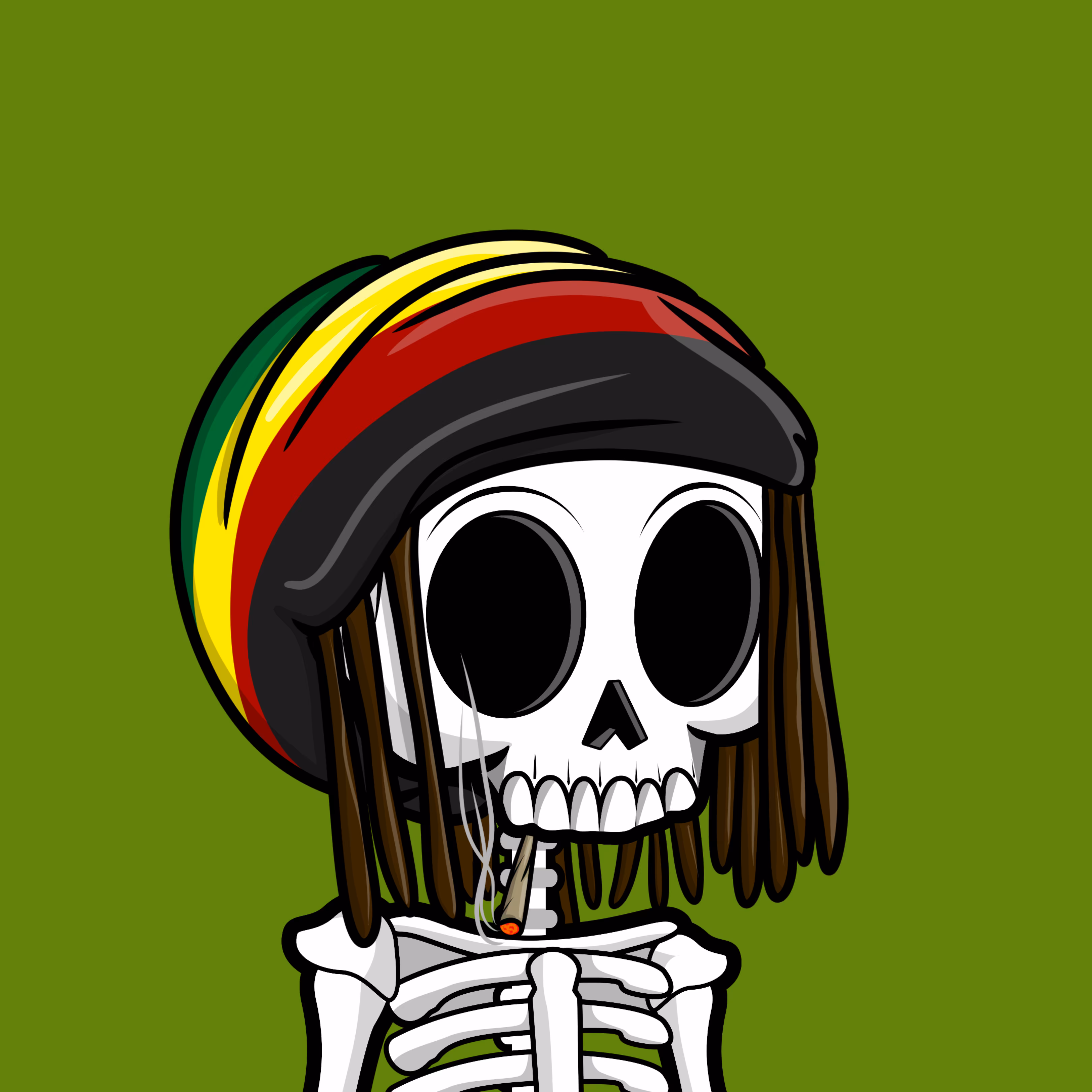 Edgar The Skeleton - Rasta #270