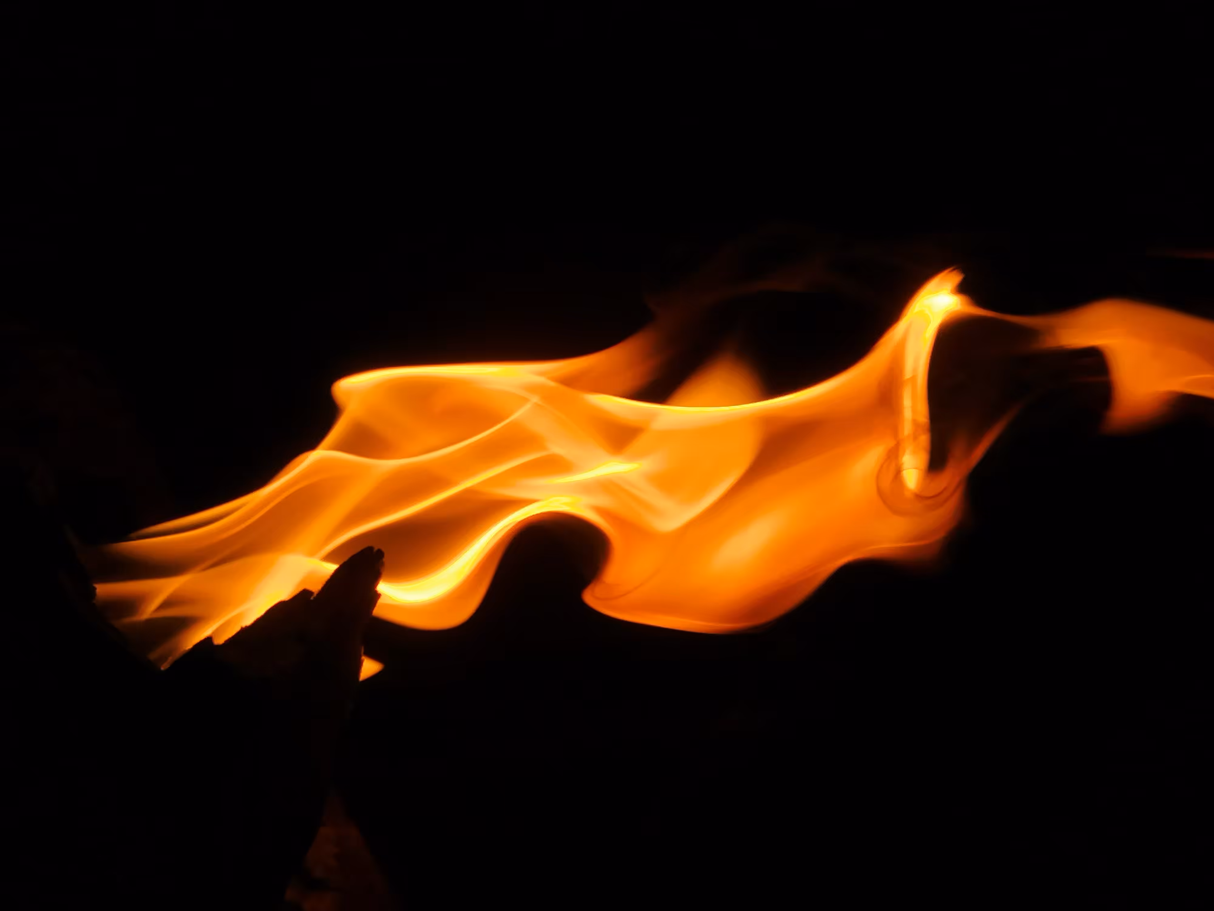 The flame in the dark