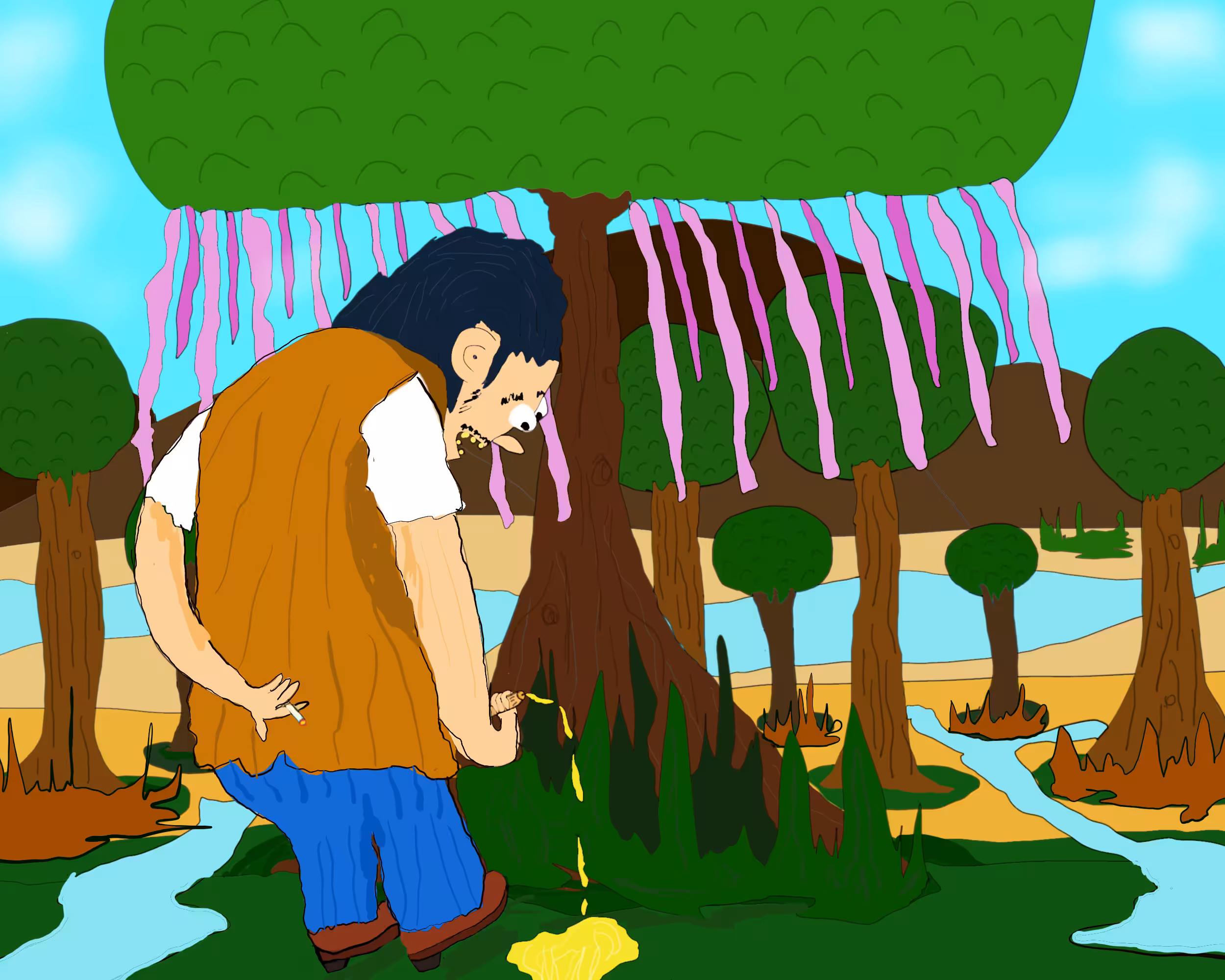 desecration to holy tree
