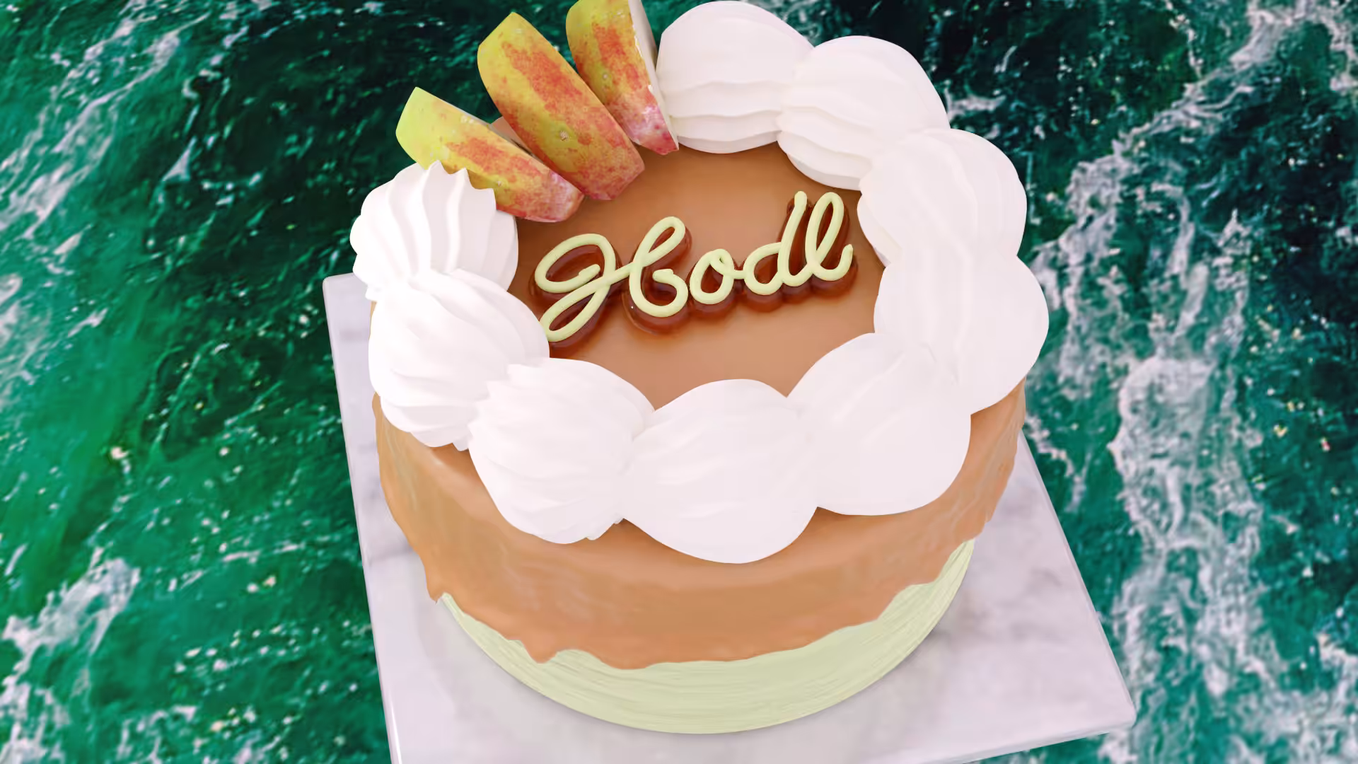 "Hodl" Cake - Salted Caramel Apple
