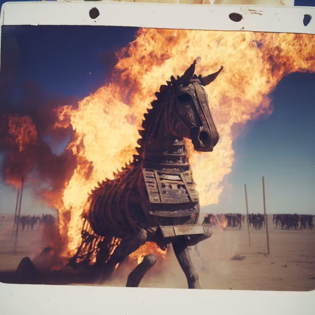 Grecian Burning Man