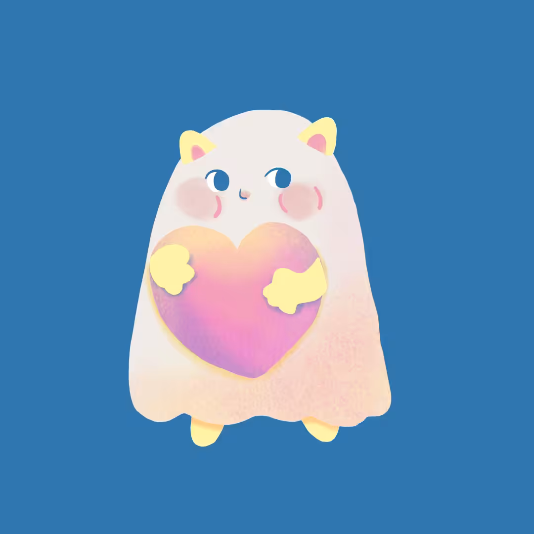 ghost meow sending love