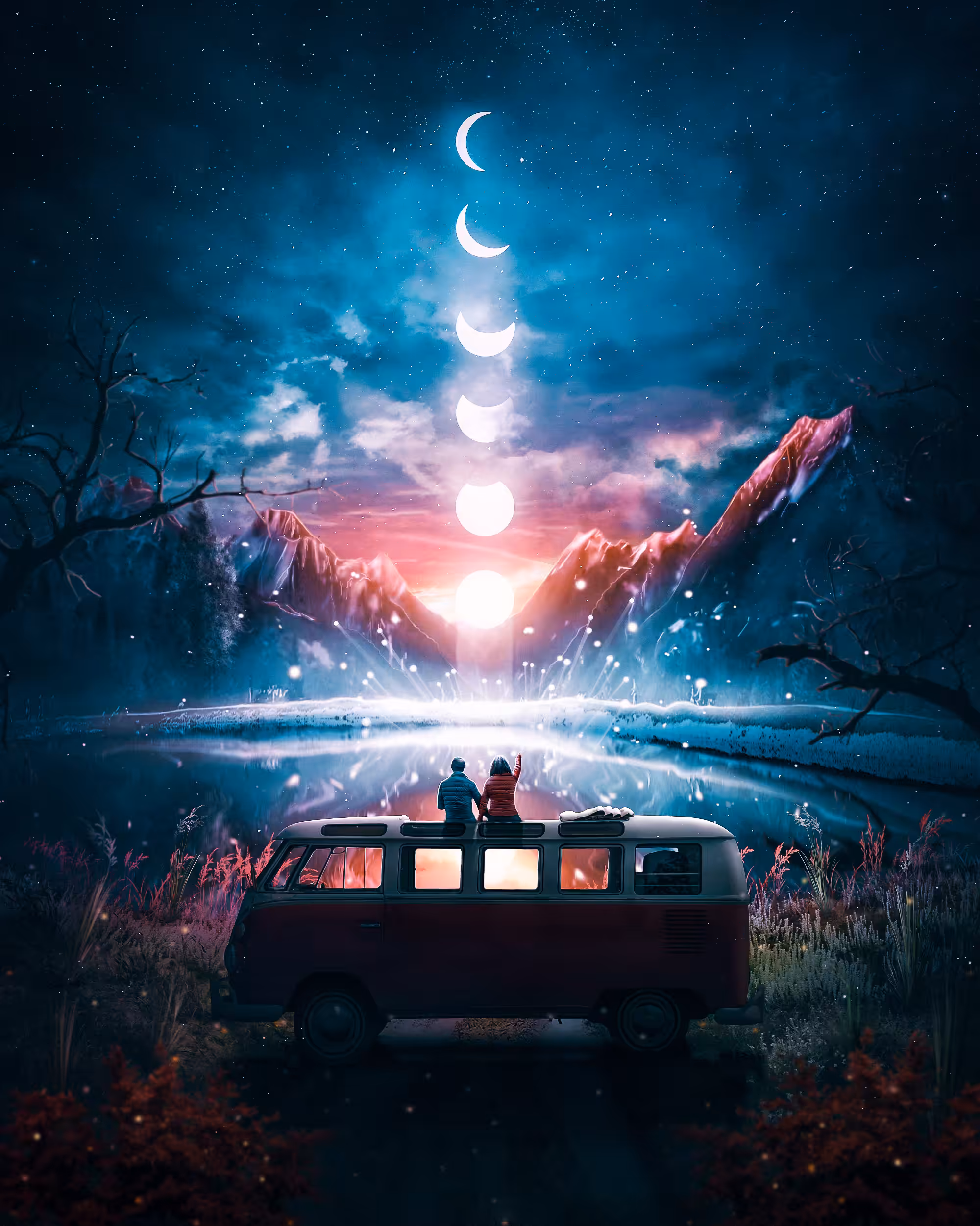 Countaing of moon